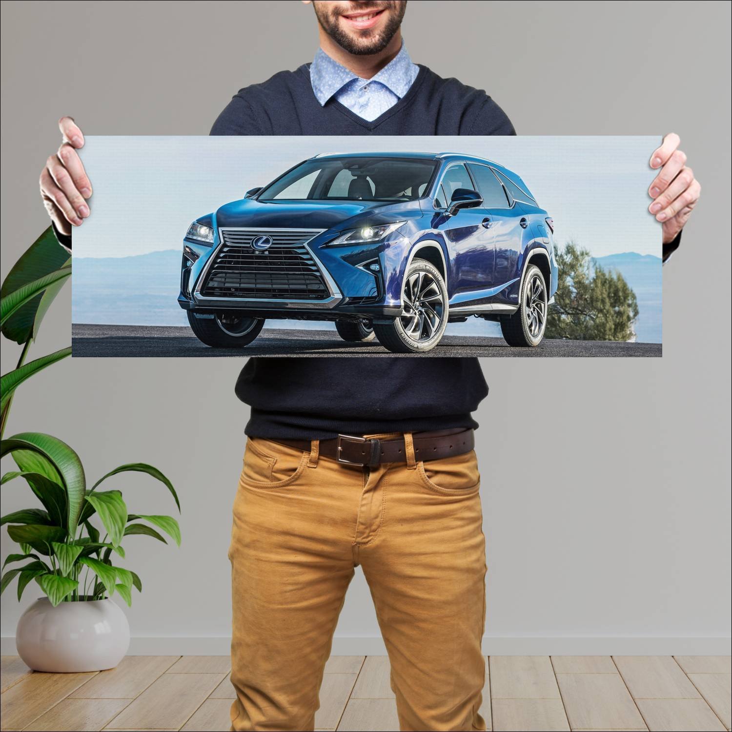 Cuadro grande 30x80cm 2018 lexus rx hybrid lwb us 582 Lexus