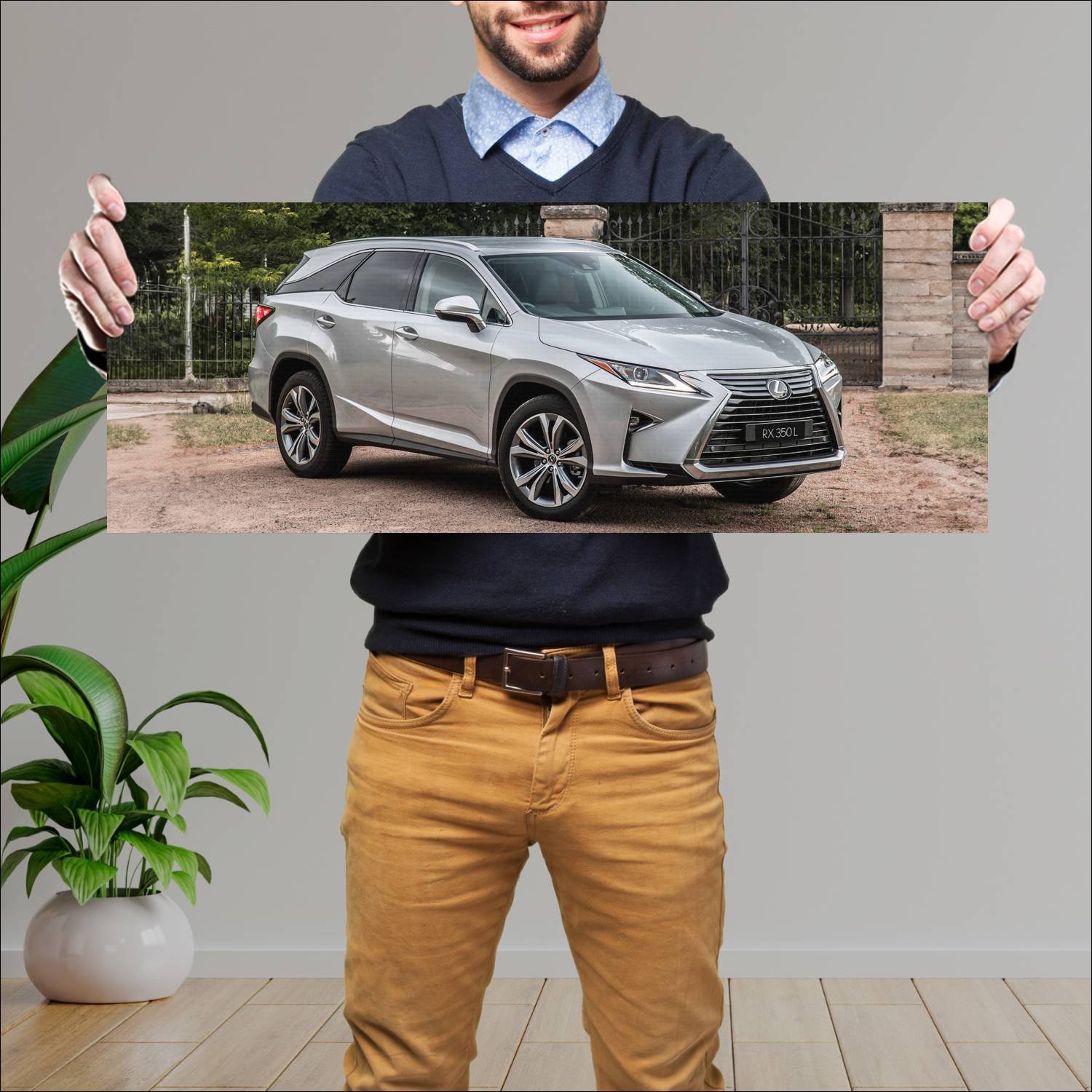 Cuadro grande 30x80cm 2018 lexus rx lwb au auto 584 Lexus