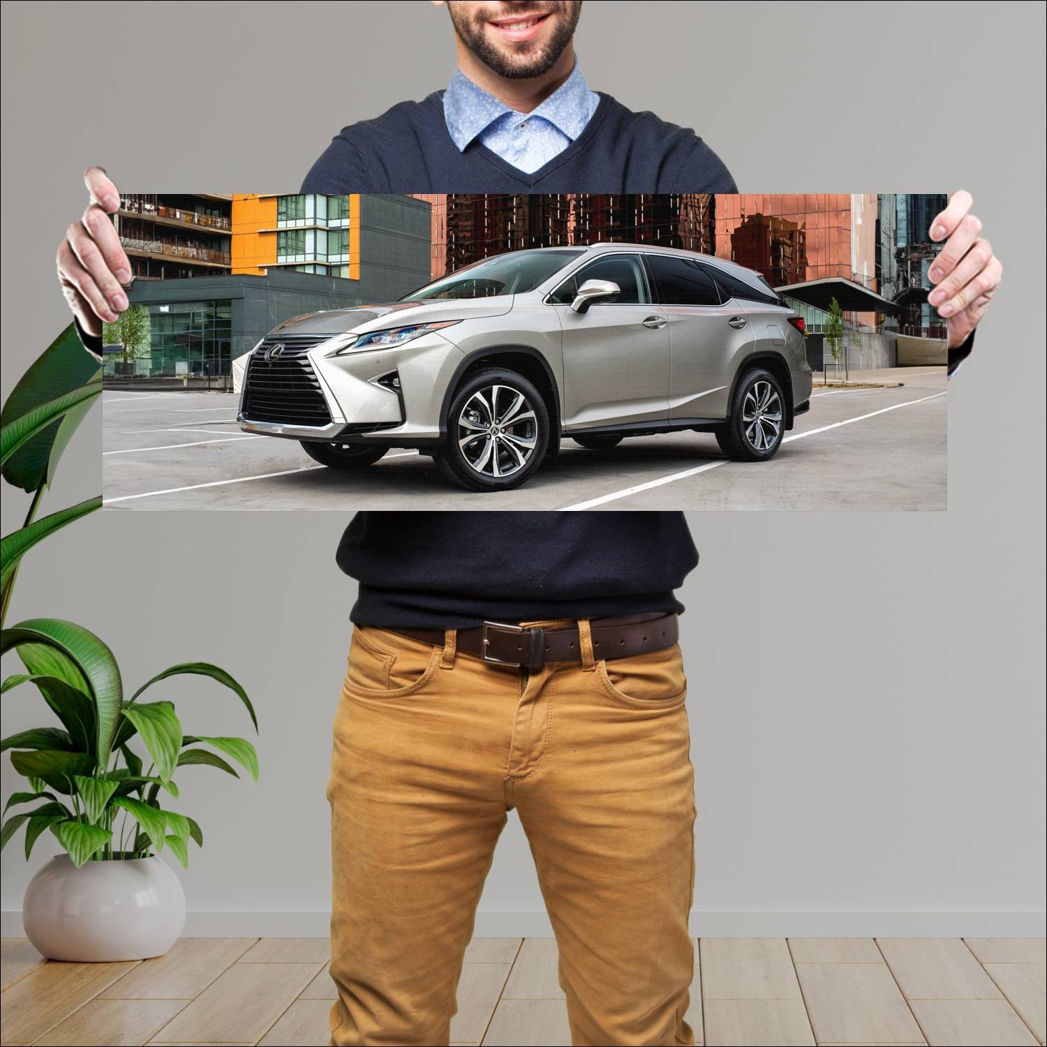 Cuadro grande 30x80cm 2018 lexus rx lwb us auto 586 Lexus