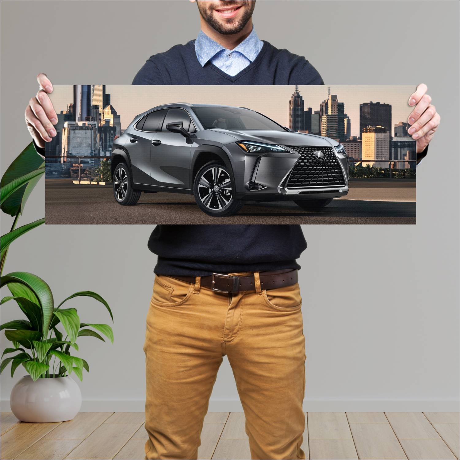 Cuadro grande 30x80cm 2018 lexus ux auto 588 Lexus