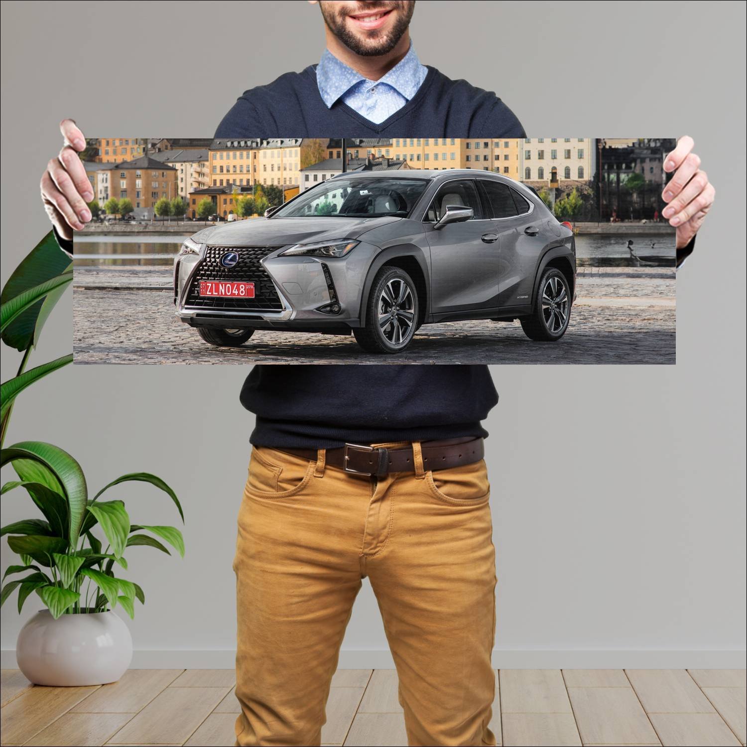 Cuadro grande 30x80cm 2018 lexus ux hybrid auto 591 Lexus