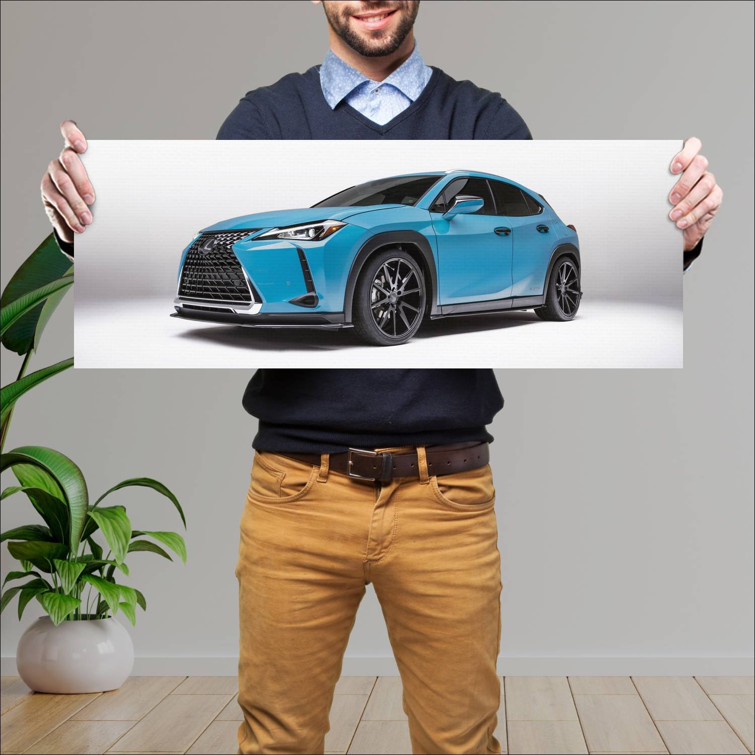 Cuadro grande 30x80cm 2018 lexus ux hybrid custom 592 Lexus