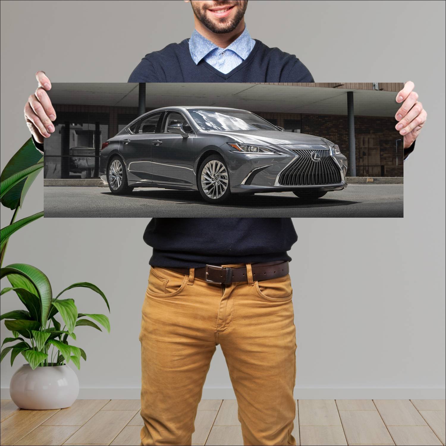 Cuadro grande 30x80cm 2019 lexus es eu auto 596 Lexus