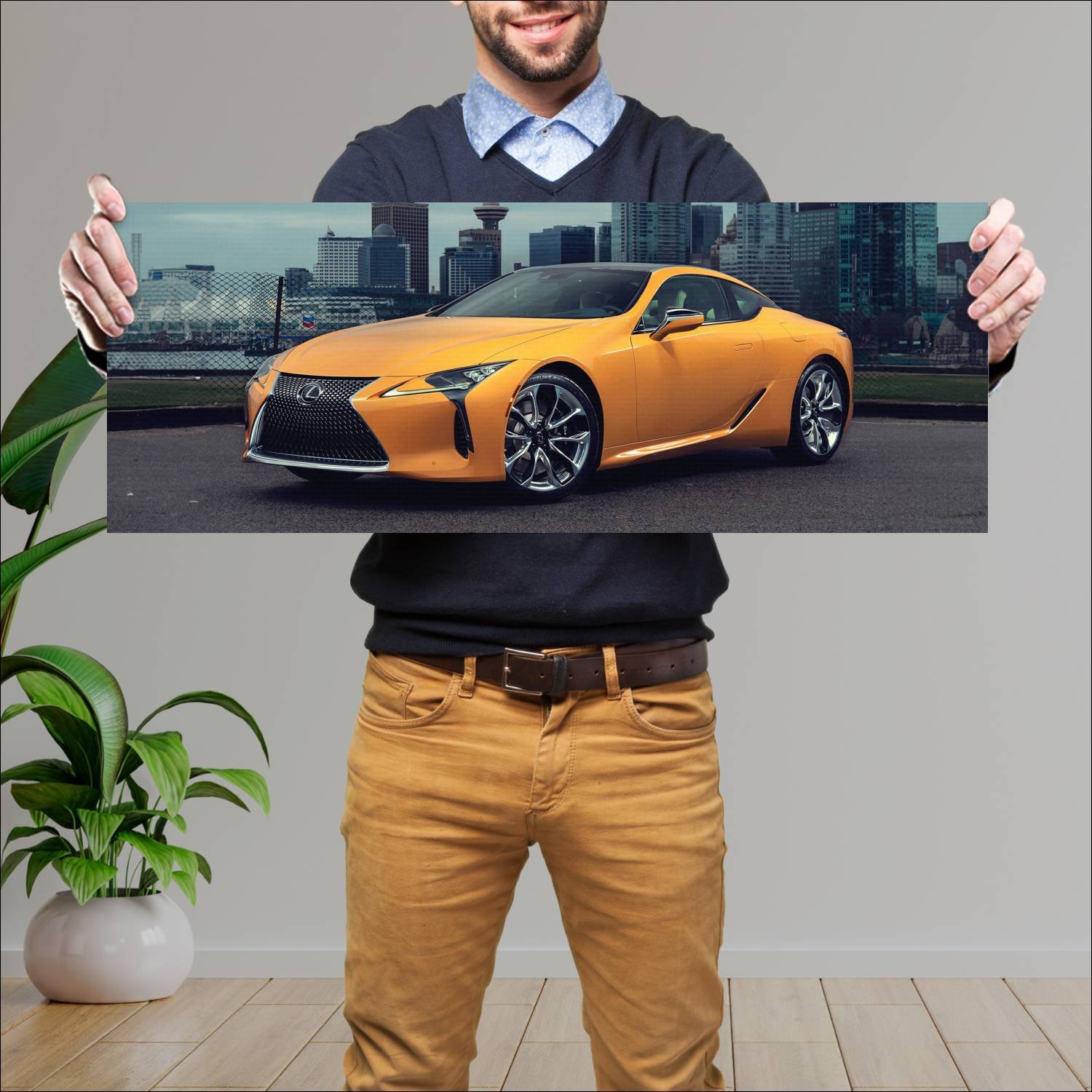 Cuadro grande 30x80cm 2019 lexus lc inspiration se 613 Lexus