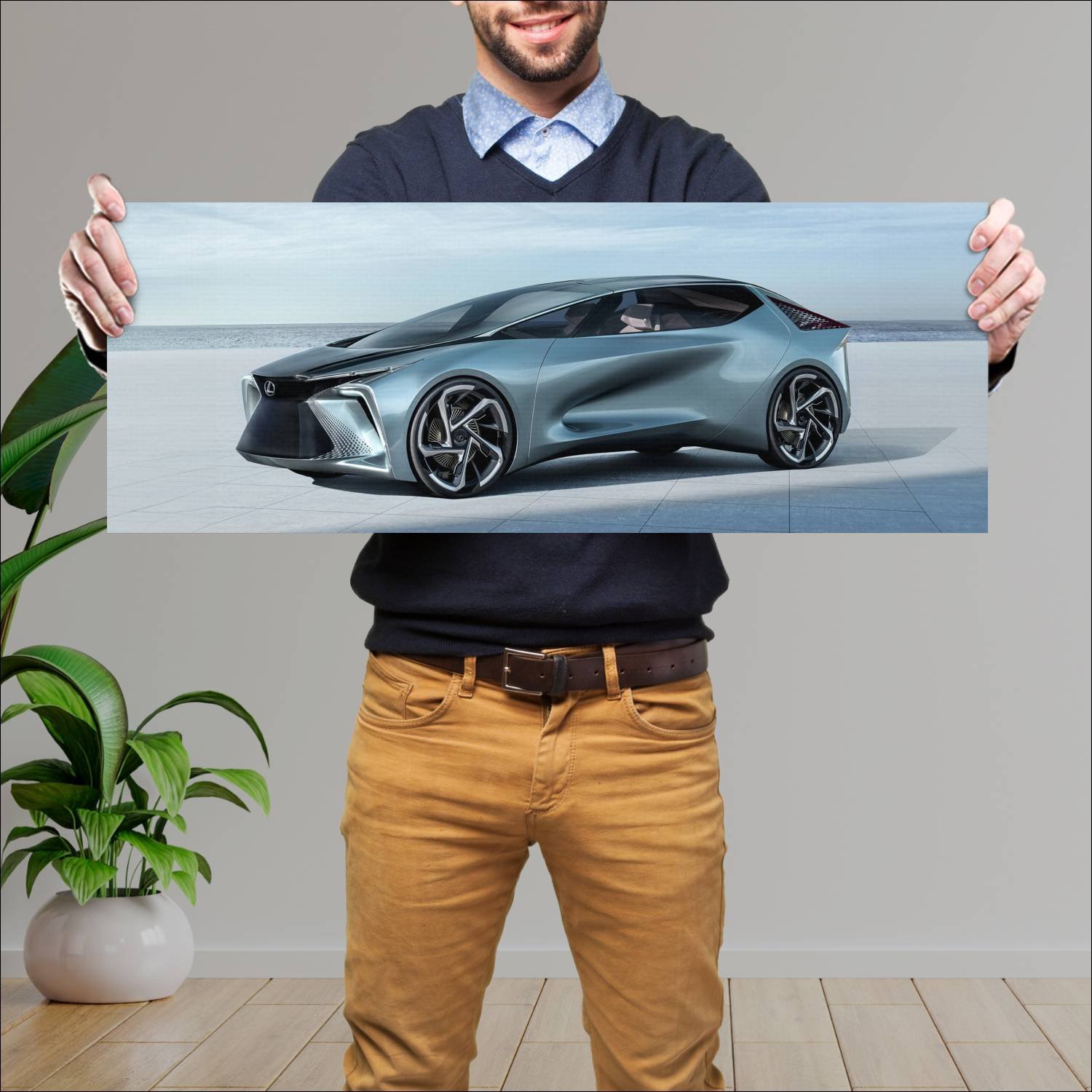 Cuadro grande 30x80cm 2019 lexus lf 30 electrified 614 Lexus