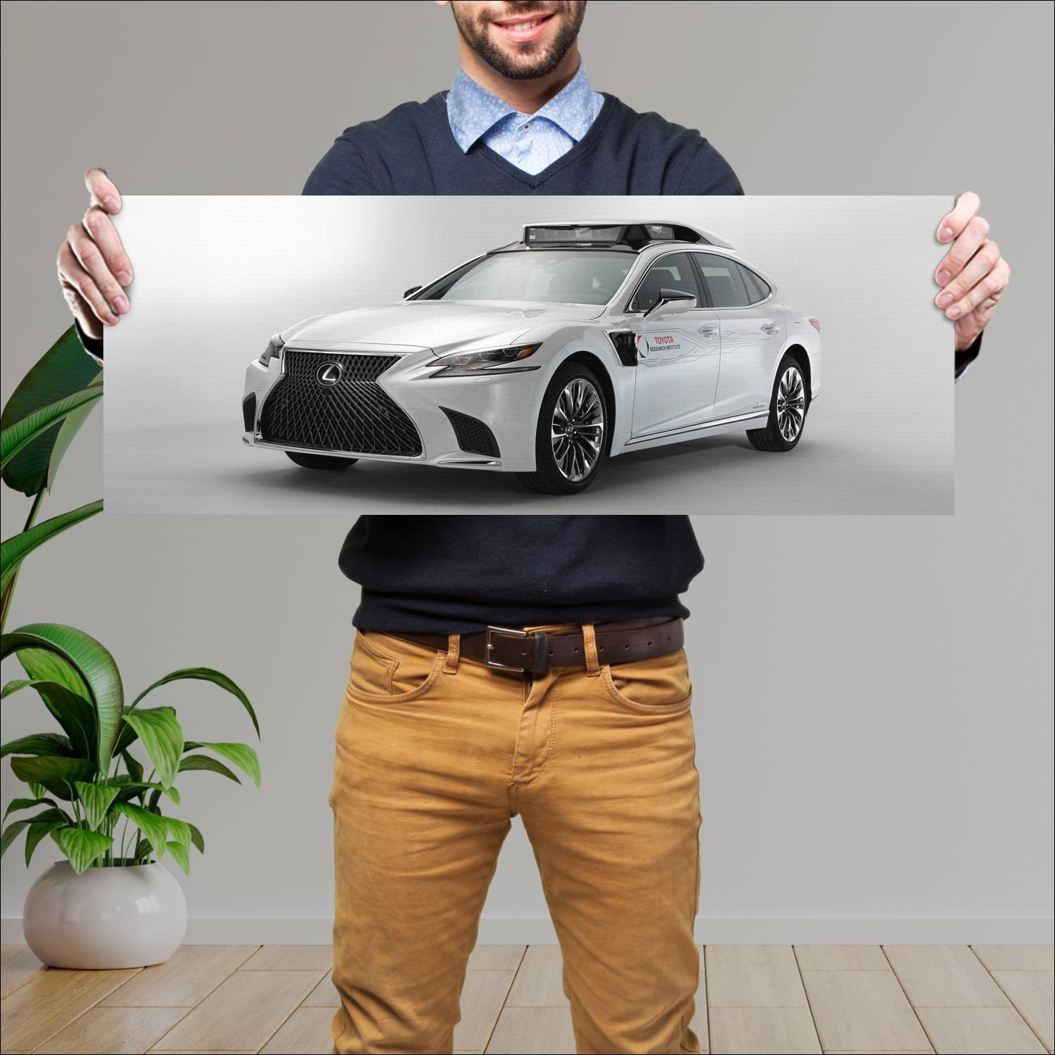 Cuadro grande 30x80cm 2019 lexus ls hybrid tri p4 617 Lexus