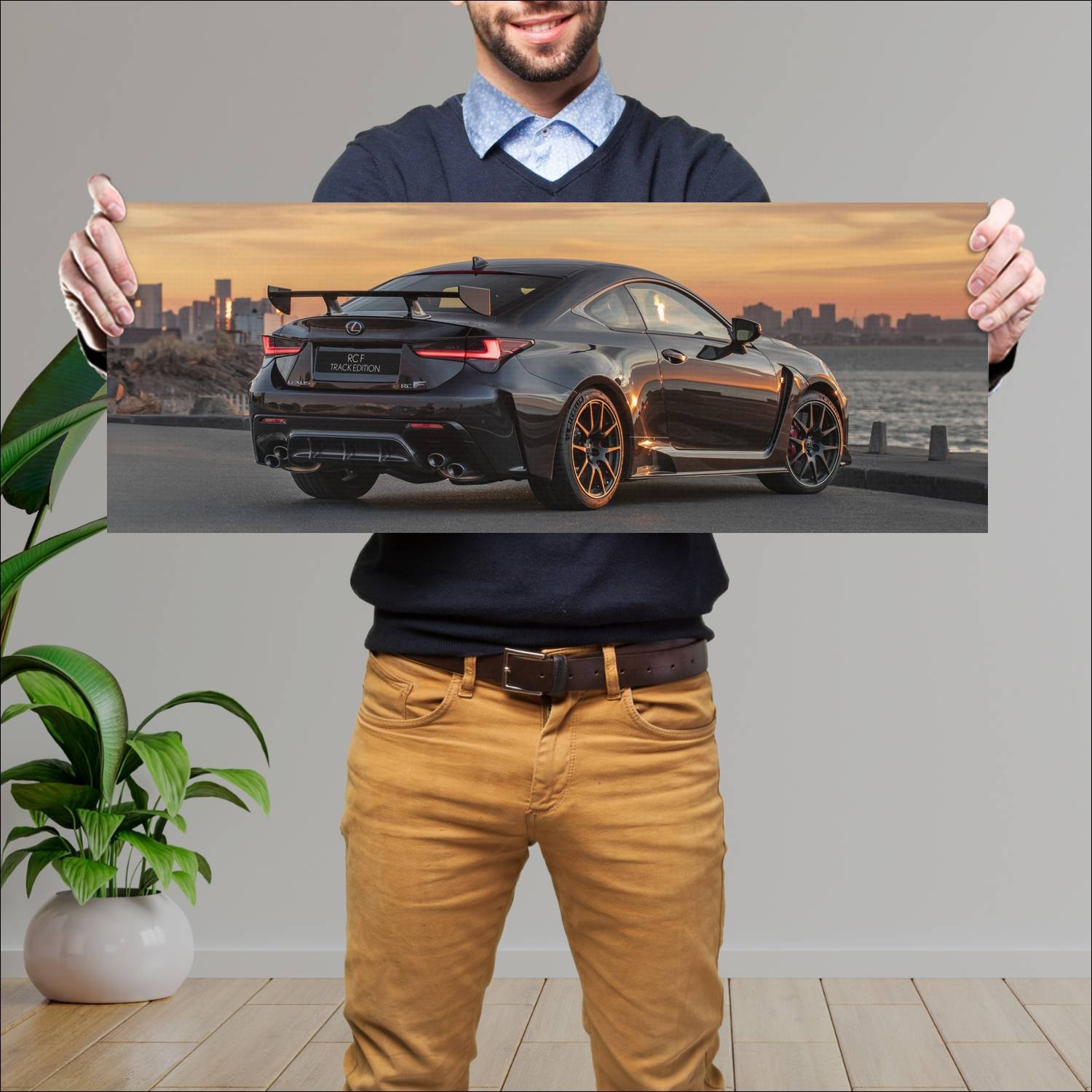 Cuadro grande 30x80cm 2019 lexus rc f track editio 624 Lexus