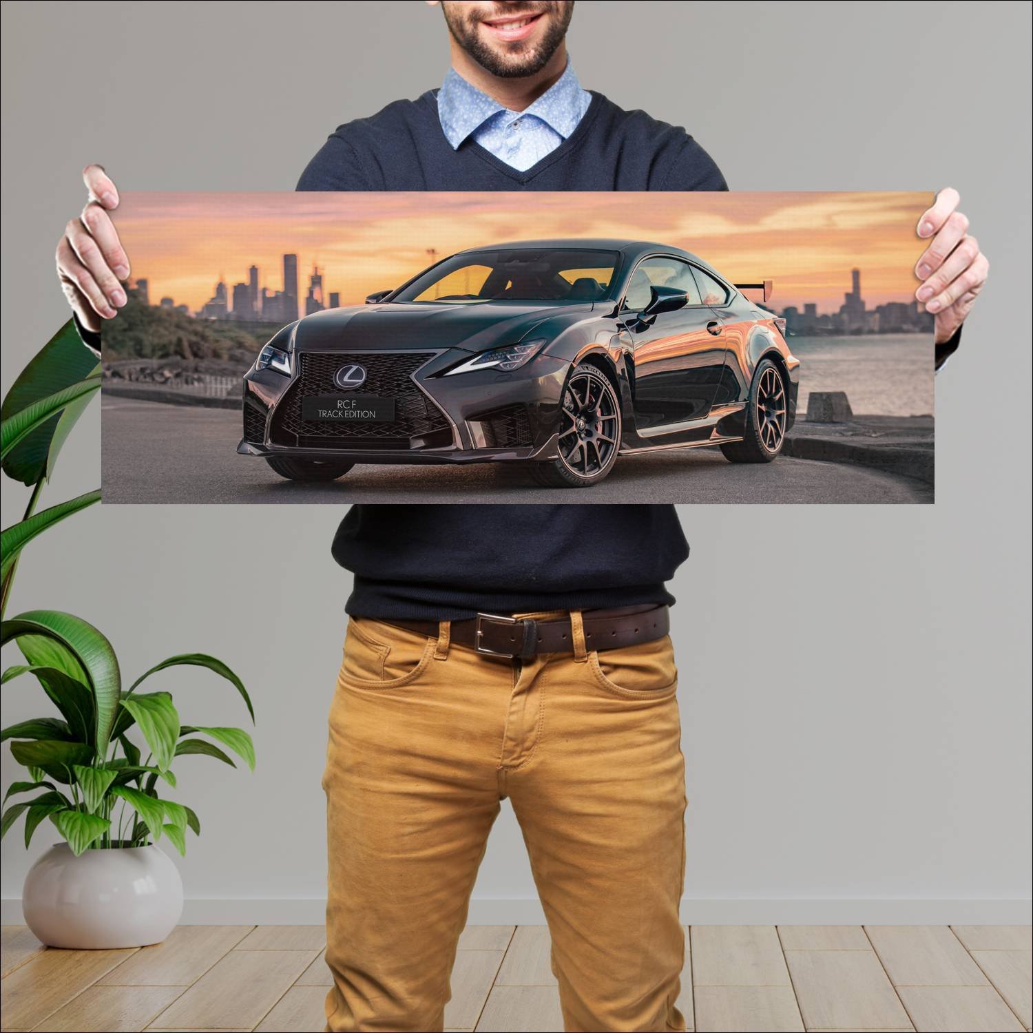 Cuadro grande 30x80cm 2019 lexus rc f track editio 625 Lexus