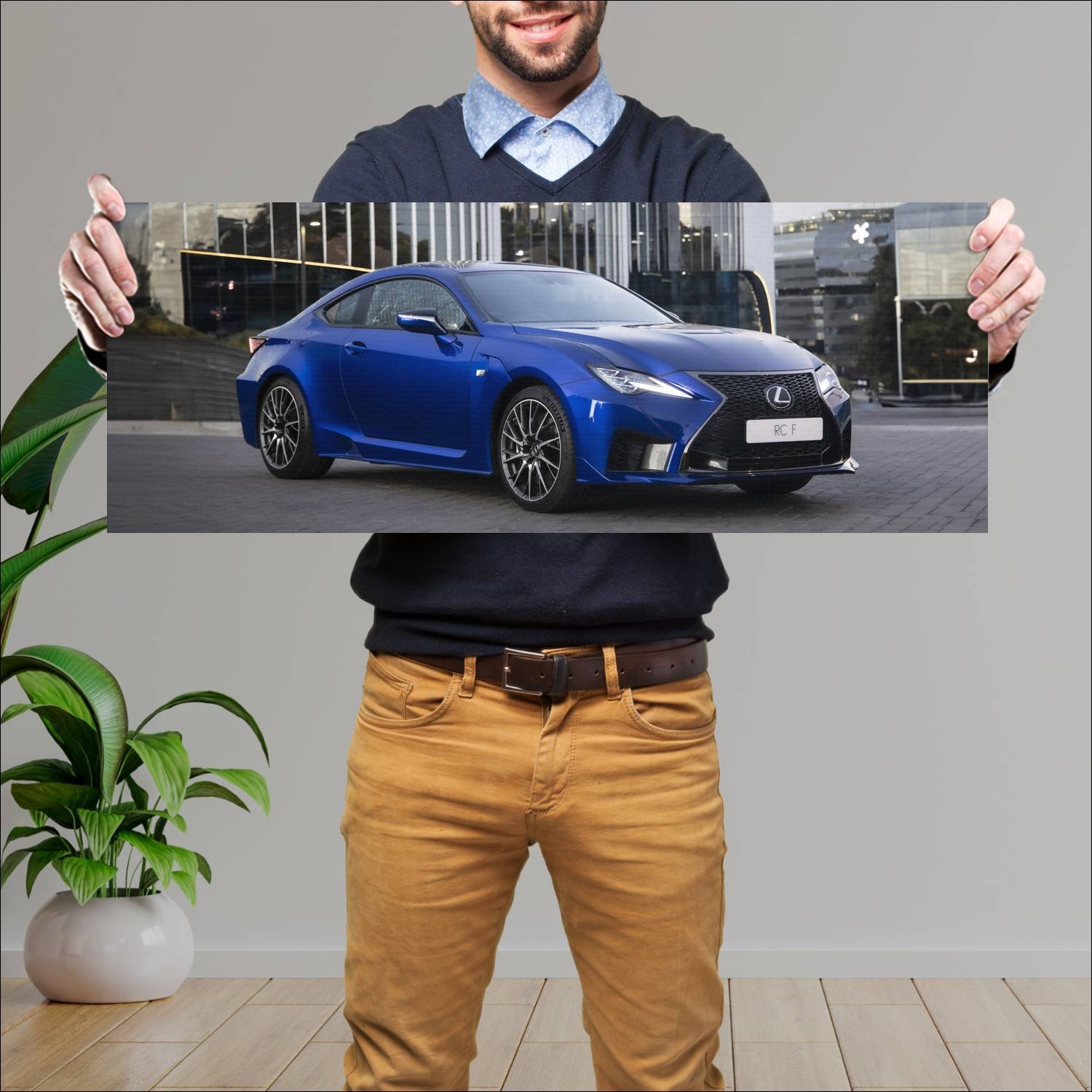 Cuadro grande 30x80cm 2019 lexus rc f za auto 627 Lexus