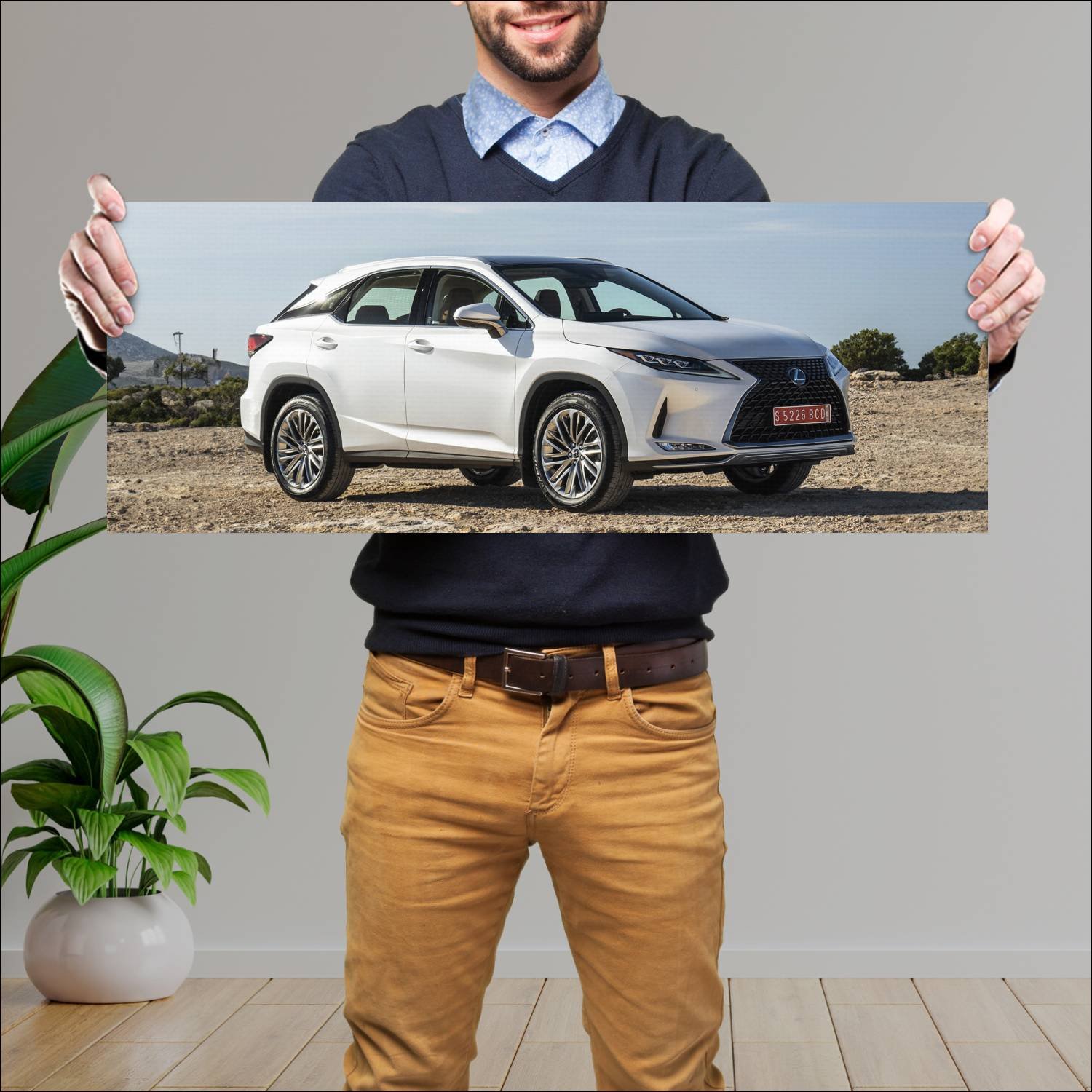 Cuadro grande 30x80cm 2019 lexus rx auto 631 Lexus