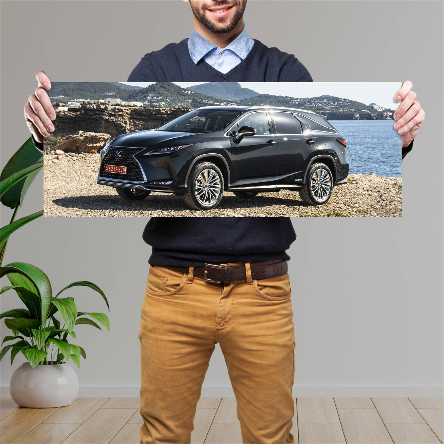 Cuadro grande 30x80cm 2019 lexus rx hybrid lwb 958 641 Lexus