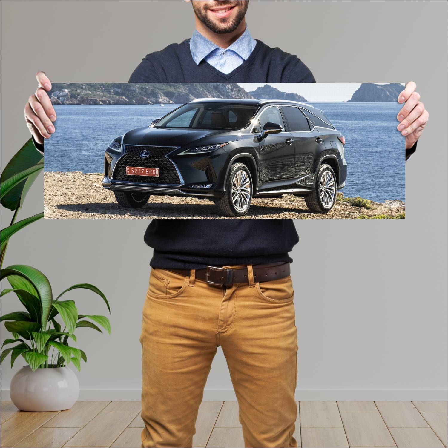 Cuadro grande 30x80cm 2019 lexus rx hybrid lwb 958 642 Lexus
