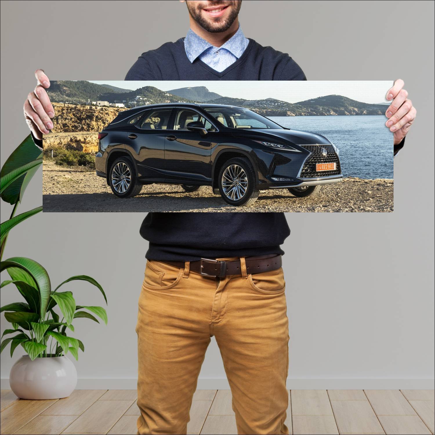 Cuadro grande 30x80cm 2019 lexus rx lwb auto 645 Lexus