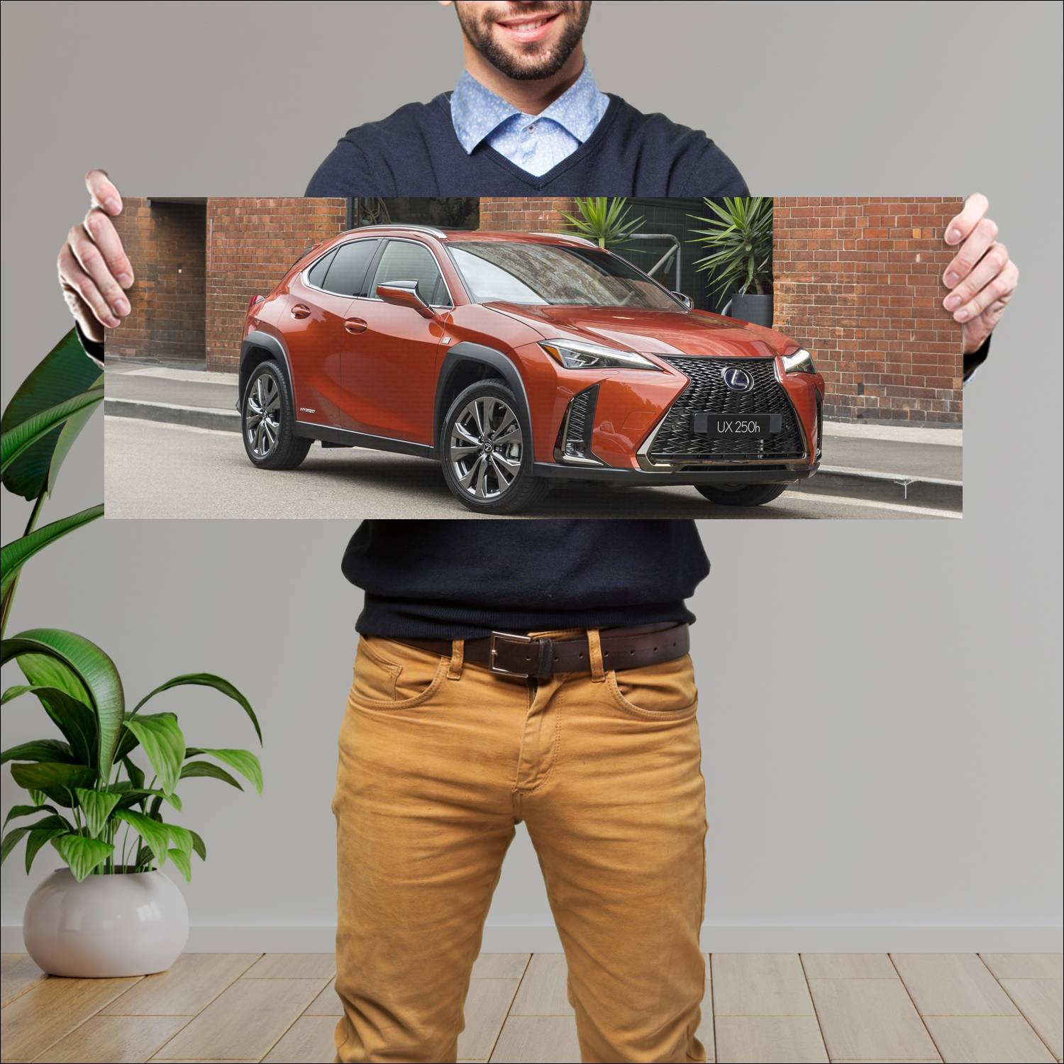 Cuadro grande 30x80cm 2019 lexus ux hybrid f sport 649 Lexus