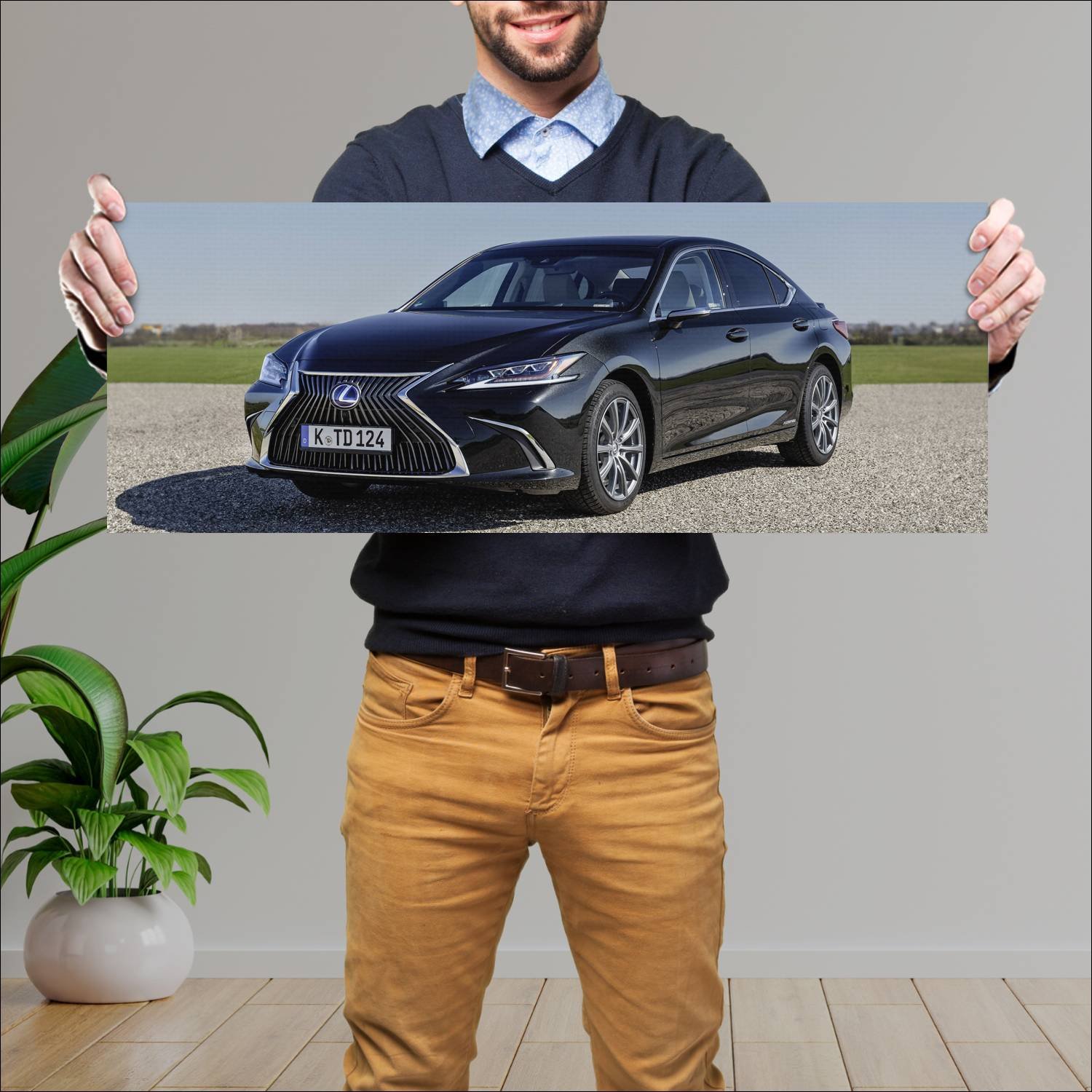 Cuadro grande 30x80cm 2020 lexus es hybrid with di 659 Lexus