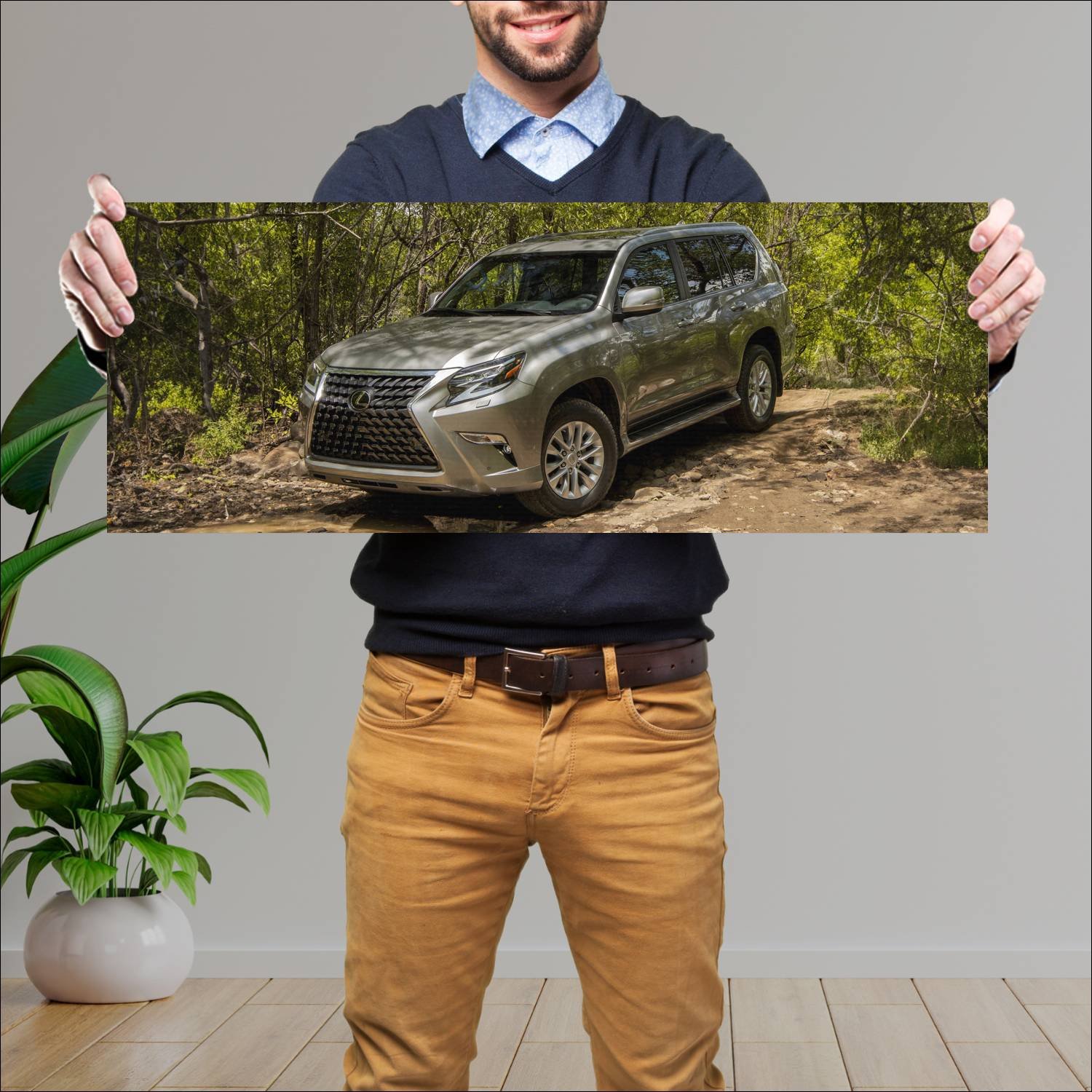 Cuadro grande 30x80cm 2020 lexus gx auto 660 Lexus