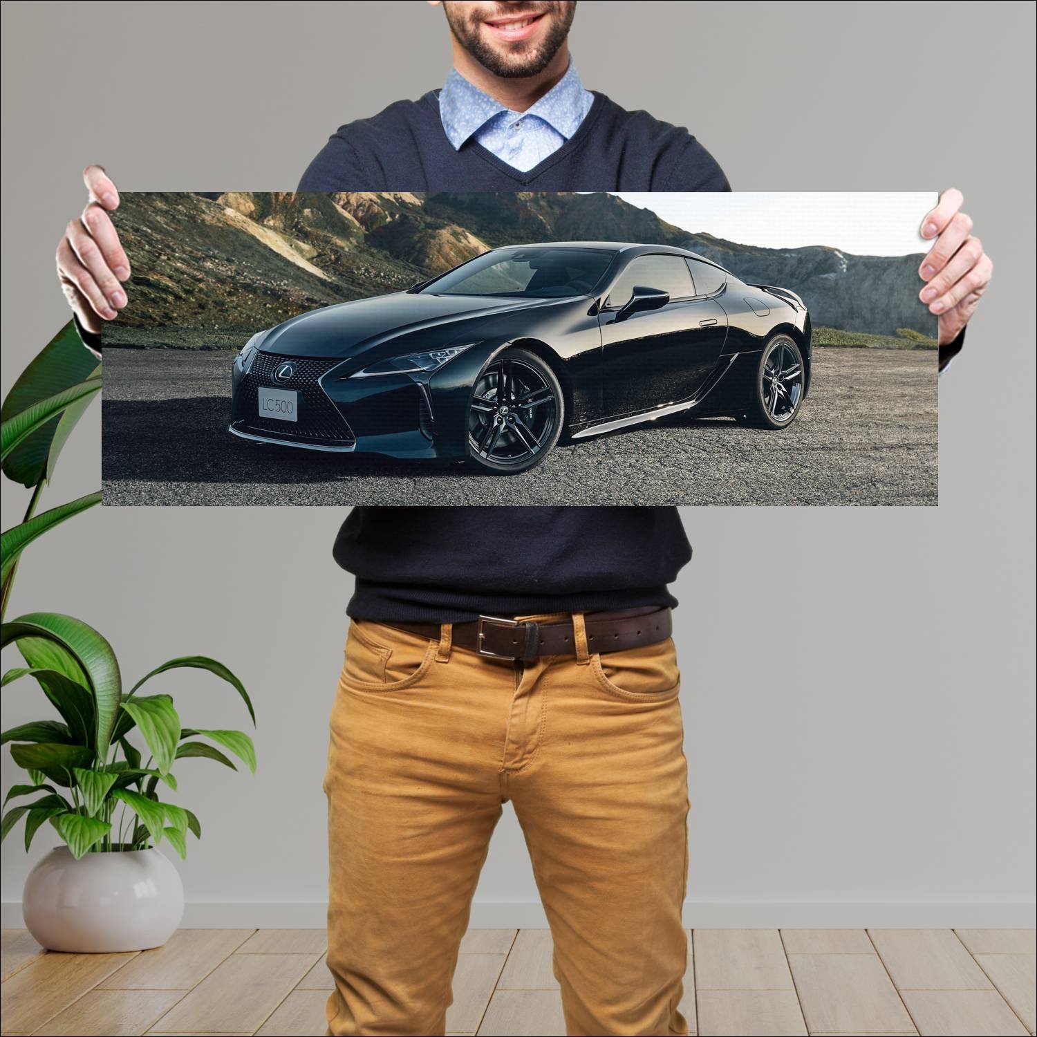 Cuadro grande 30x80cm 2020 lexus lc aviation jp 10 664 Lexus