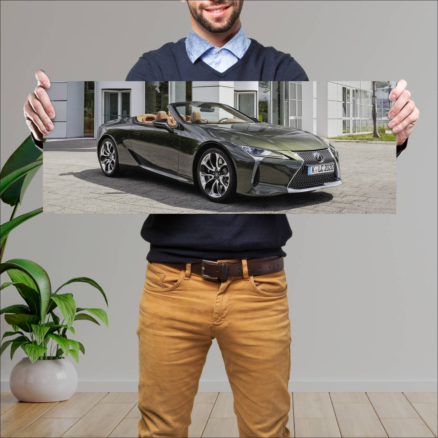 Cuadro grande 30x80cm 2020 lexus lc convertible 99 668 Lexus
