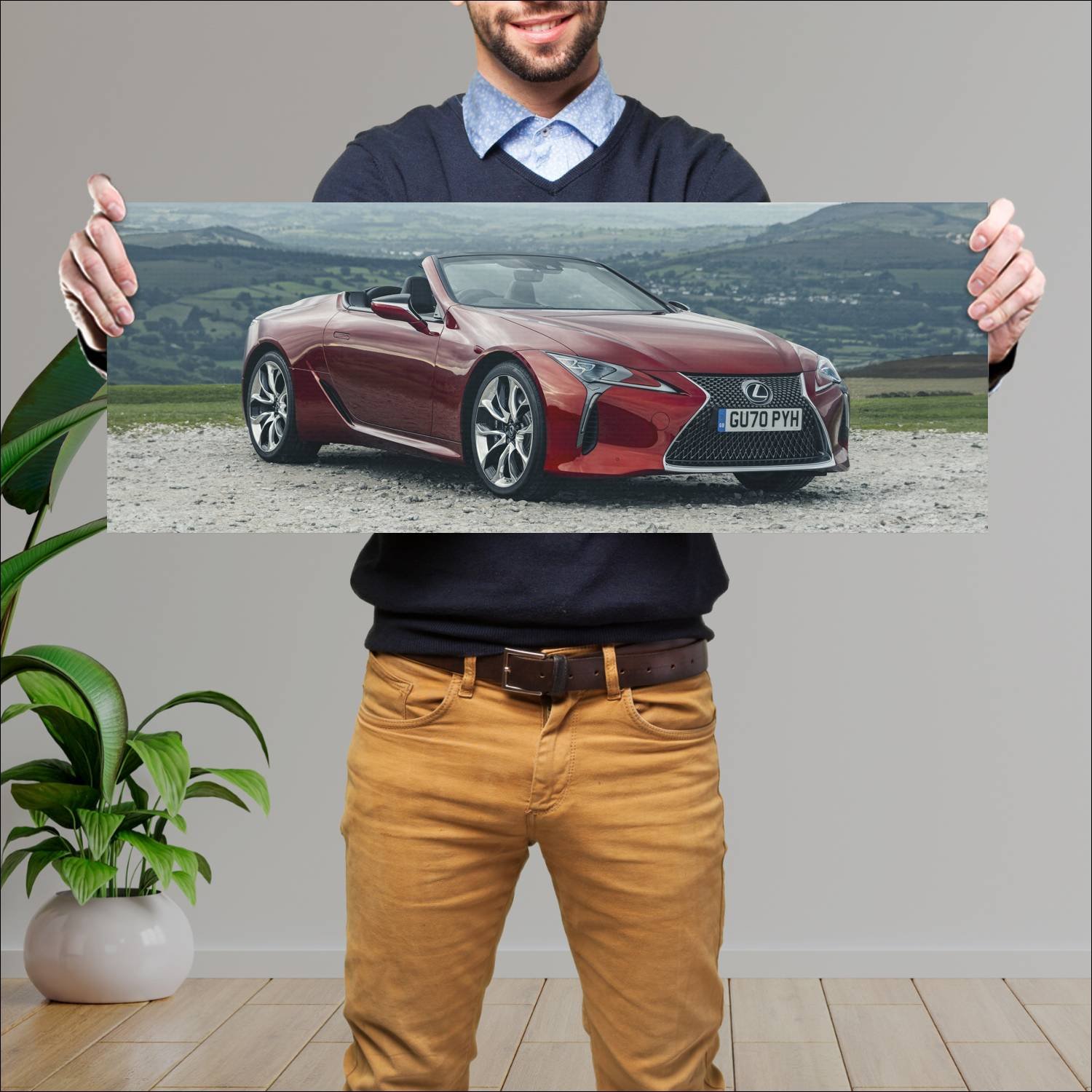 Cuadro grande 30x80cm 2020 lexus lc convertible uk 674 Lexus