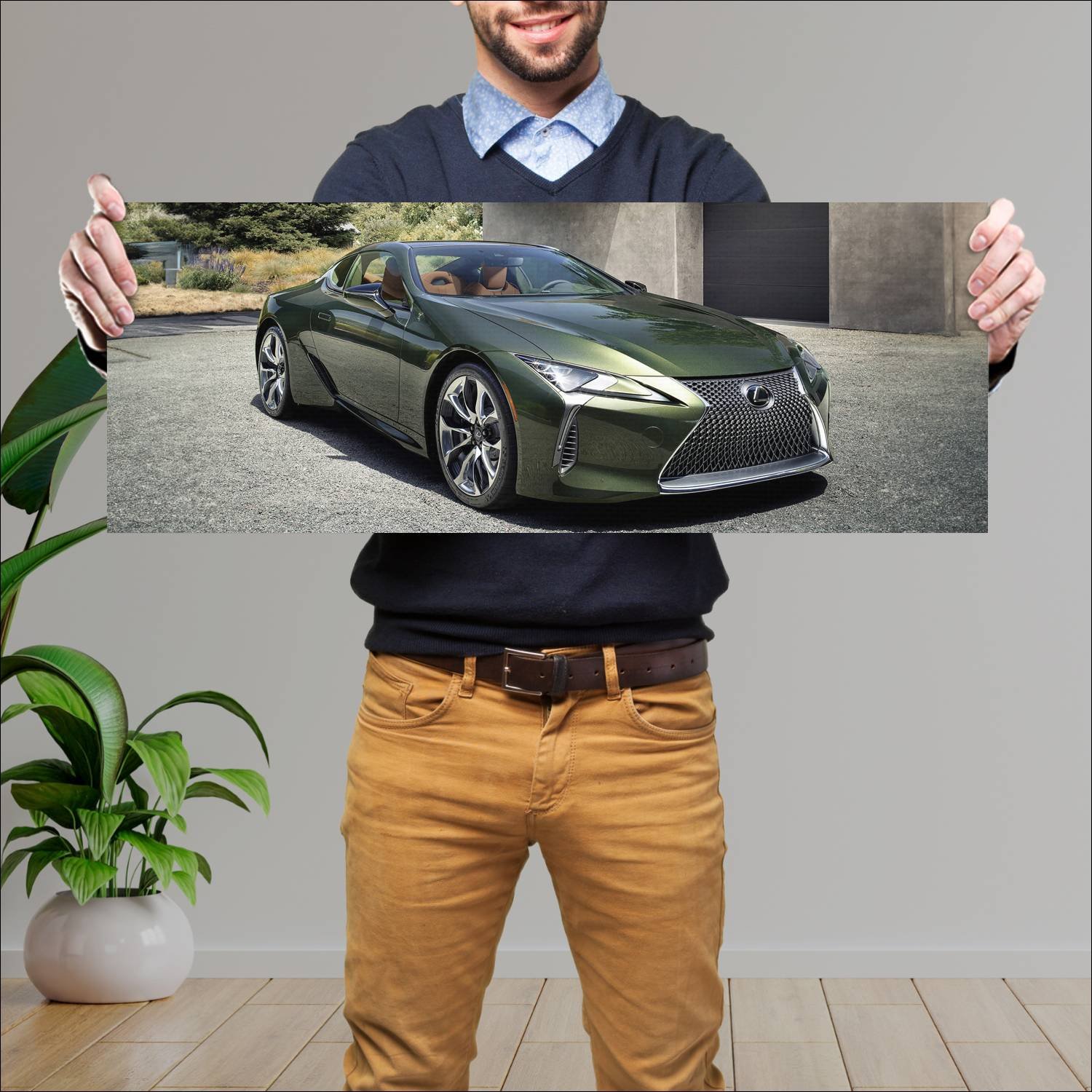 Cuadro grande 30x80cm 2020 lexus lc inspiration se 676 Lexus