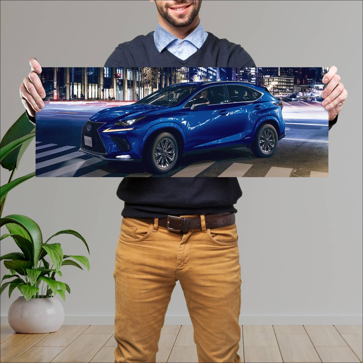 Cuadro grande 30x80cm 2020 lexus nx hybrid f sport 678 Lexus