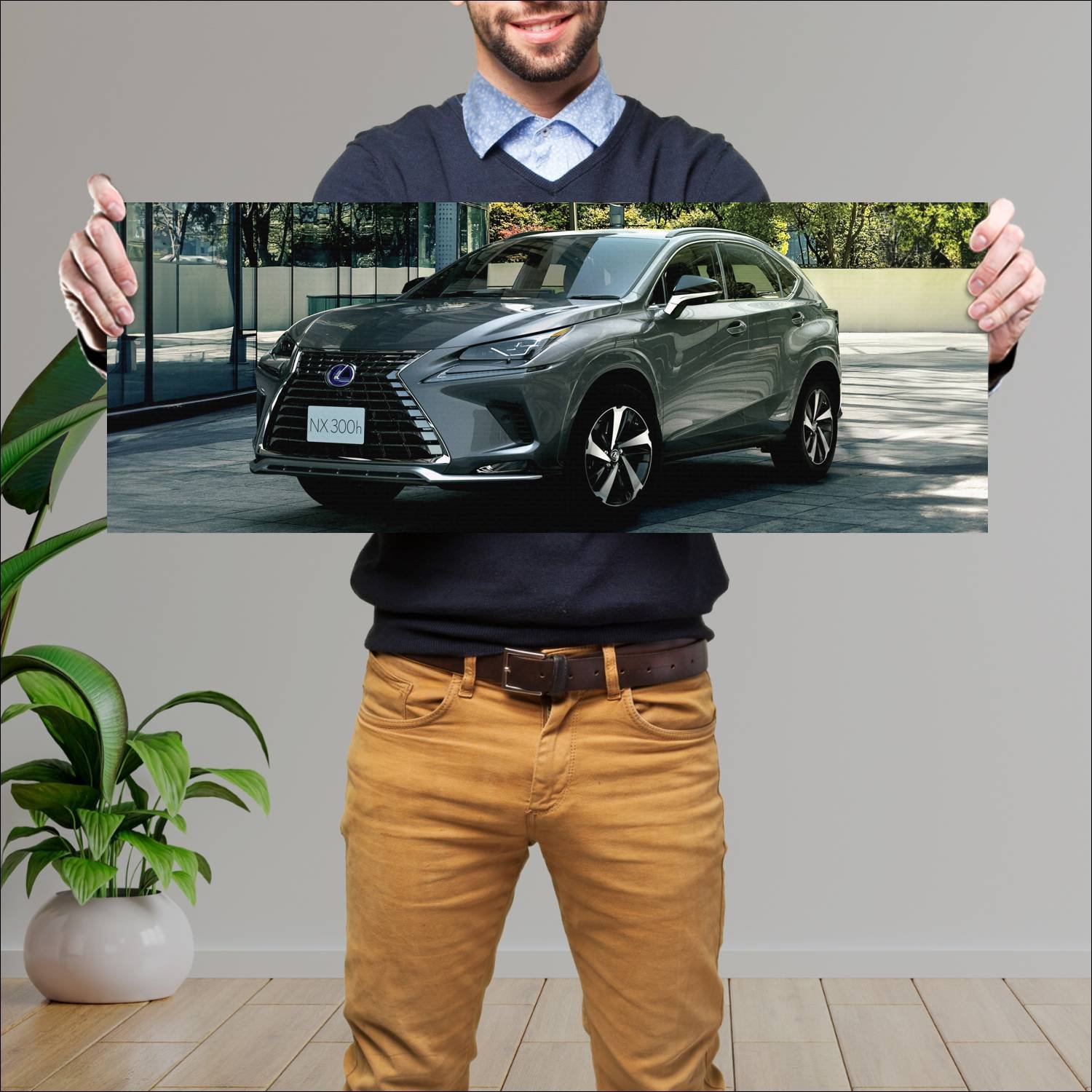 Cuadro grande 30x80cm 2020 lexus nx hybrid spice a 679 Lexus