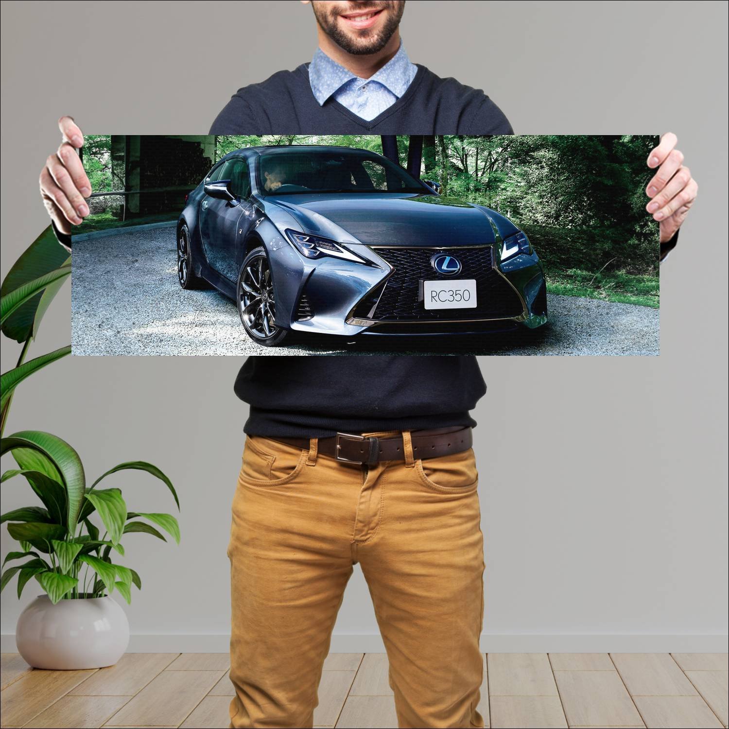 Cuadro grande 30x80cm 2020 lexus rc f sport emotio 680 Lexus