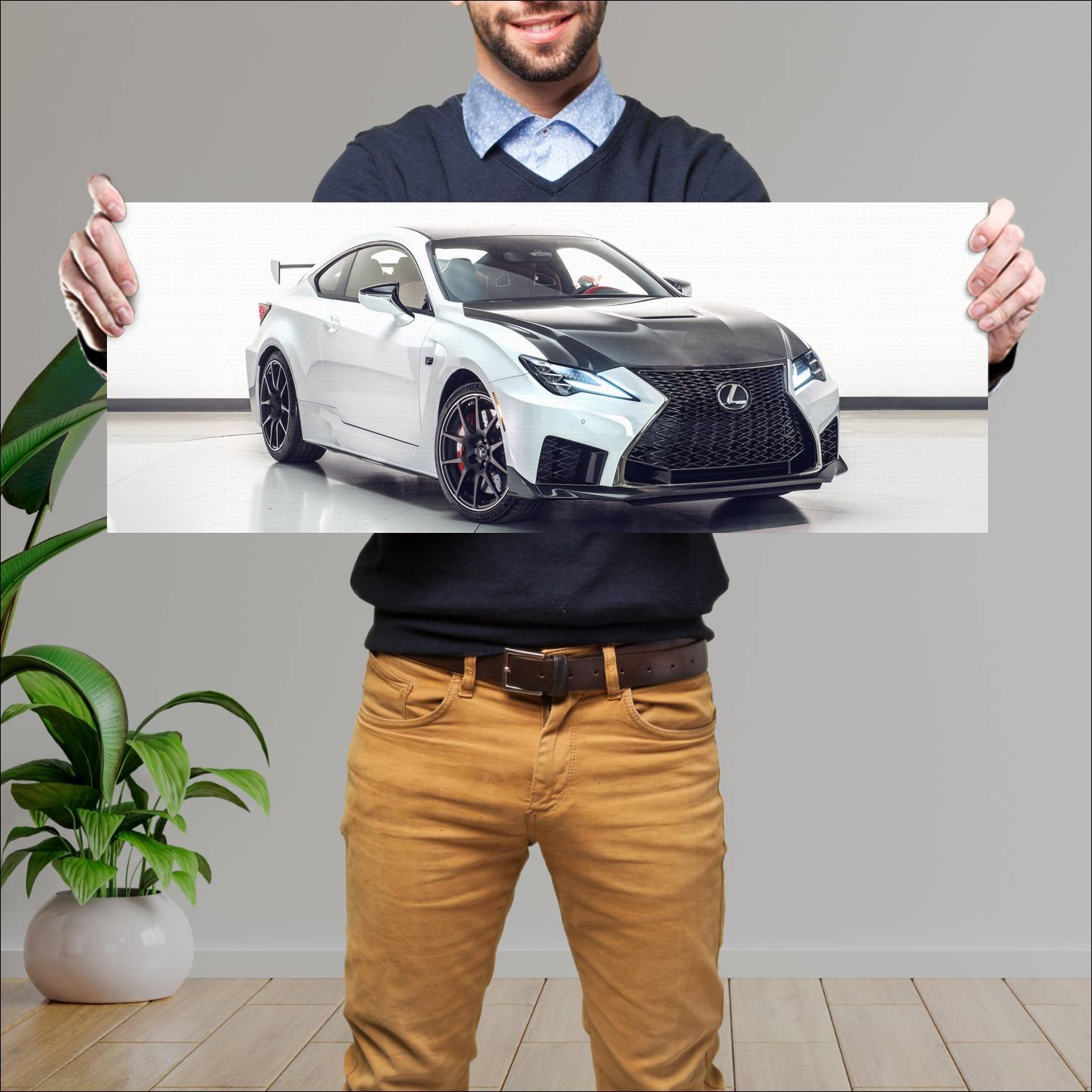 Cuadro grande 30x80cm 2020 lexus rc f track editio 681 Lexus