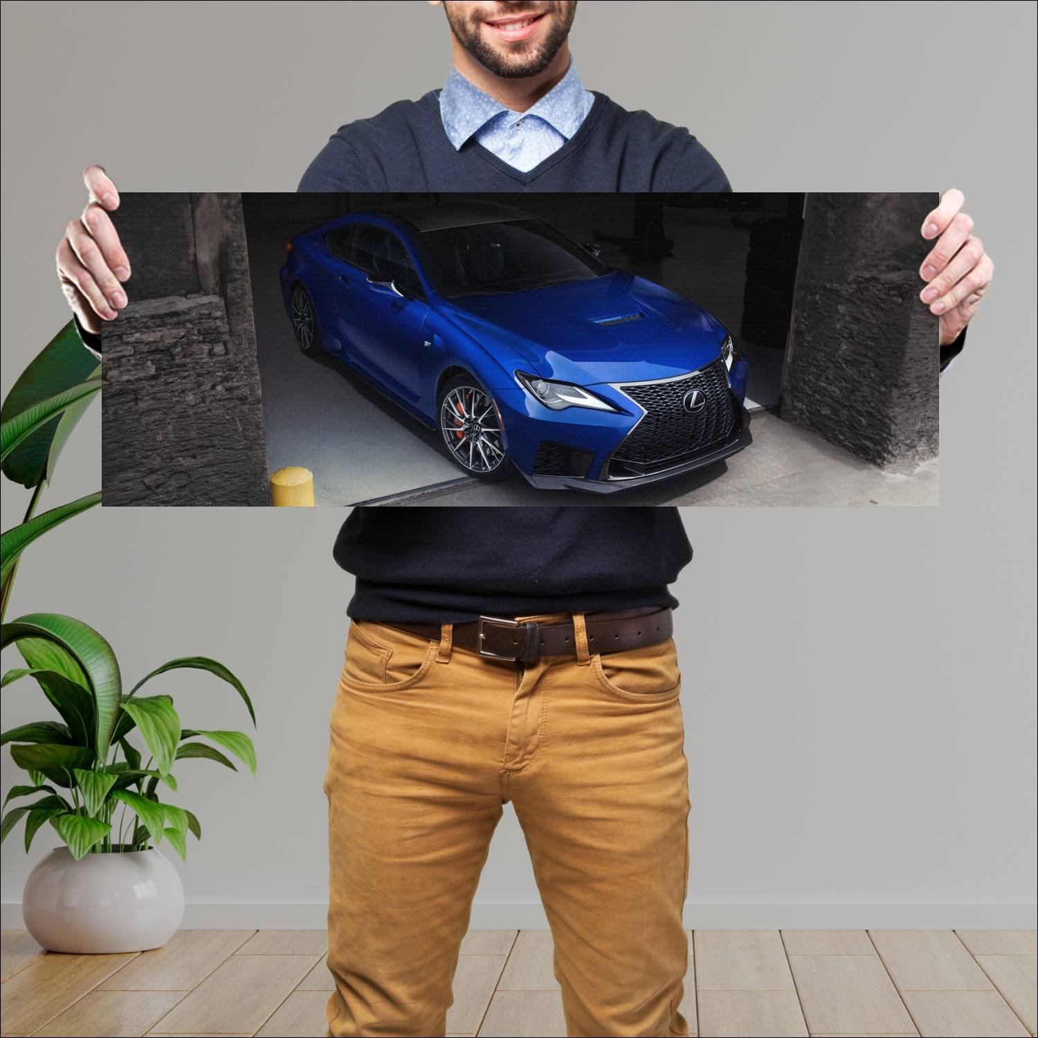 Cuadro grande 30x80cm 2020 lexus rc f us auto 684 Lexus
