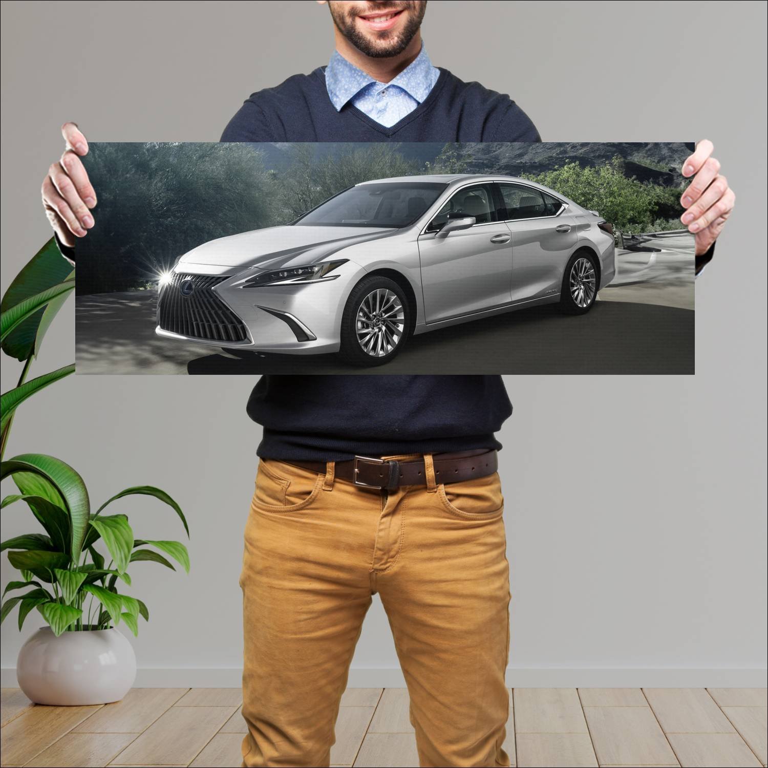 Cuadro grande 30x80cm 2021 lexus es hybrid cn Lexus