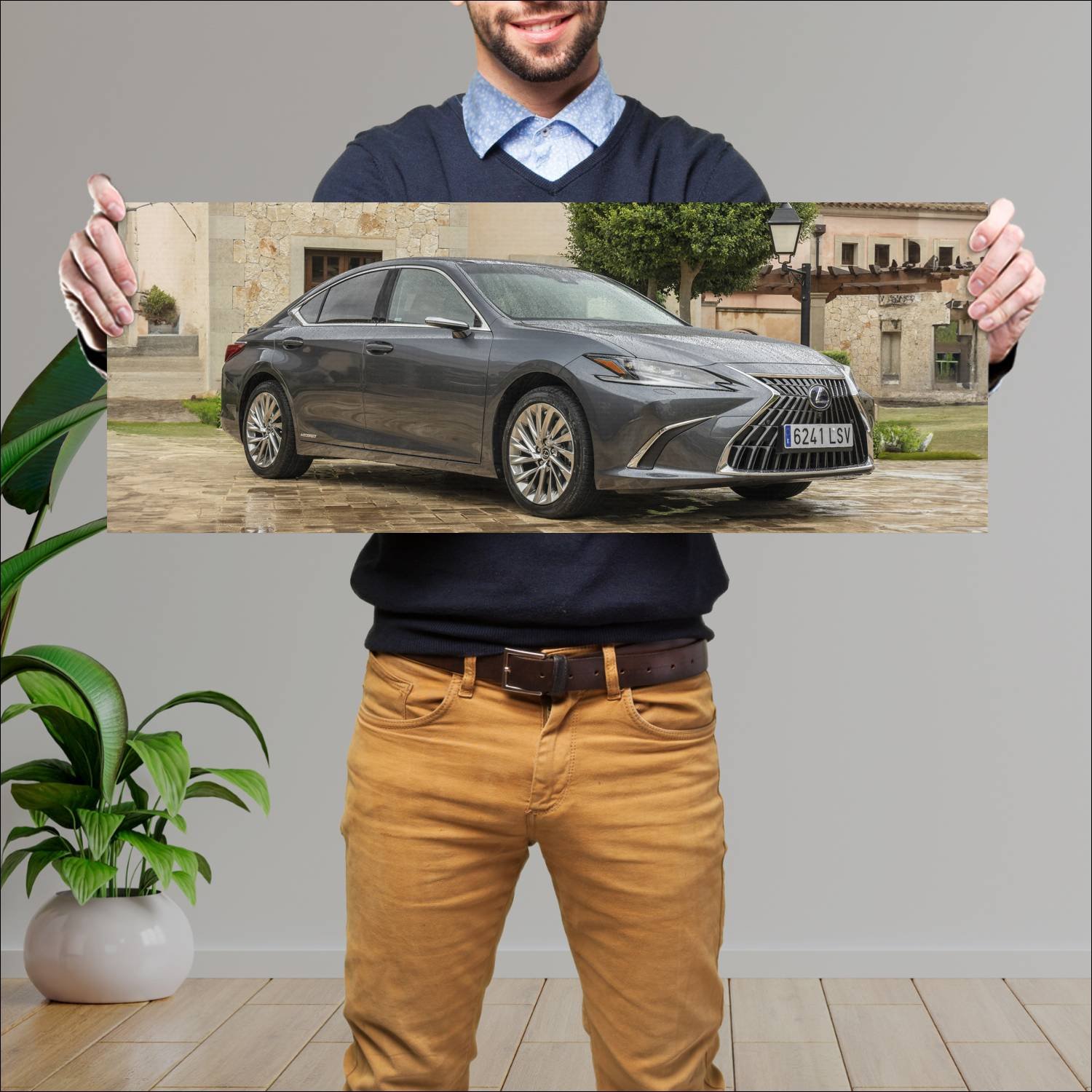 Cuadro grande 30x80cm 2021 lexus es hybrid eu Lexus