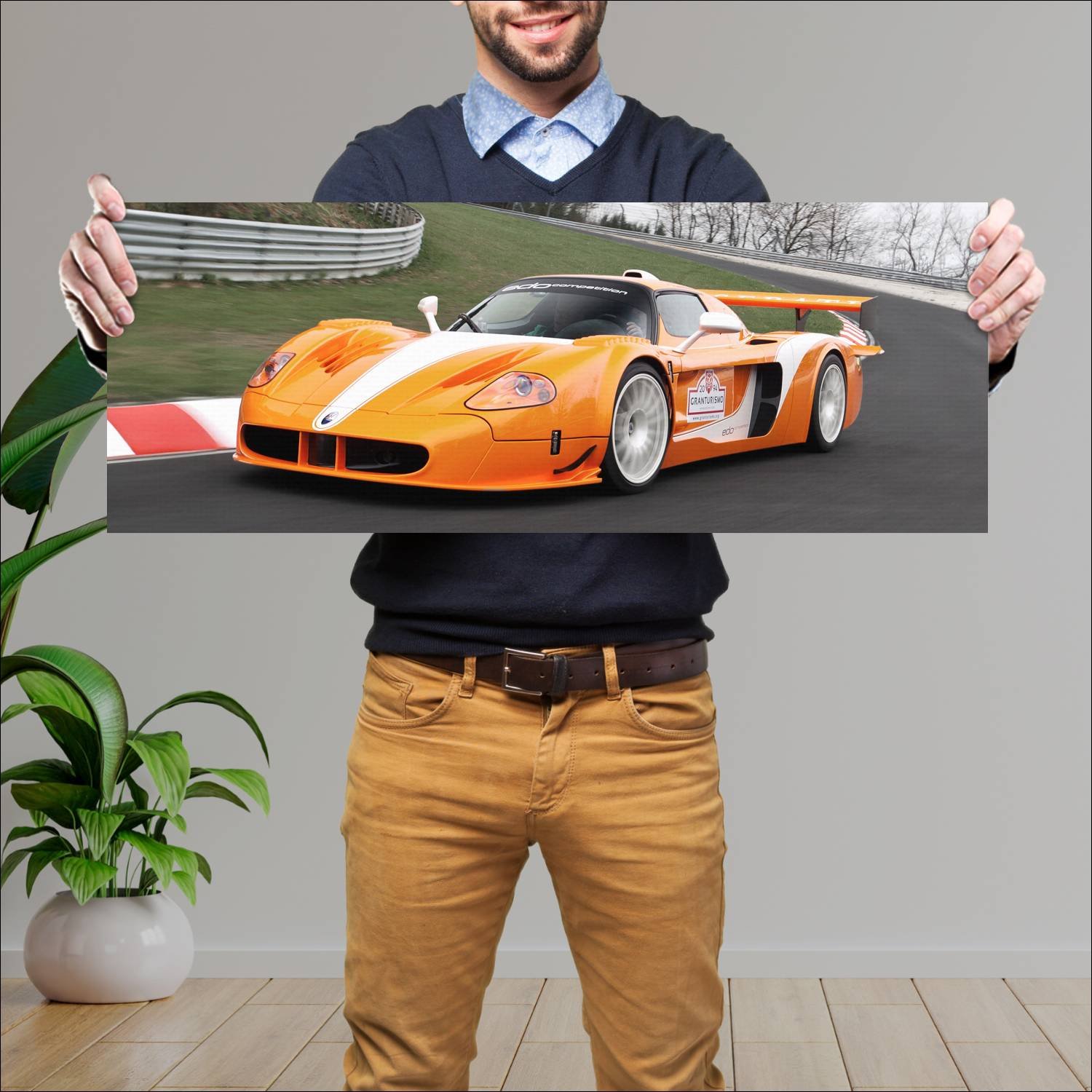 Cuadro grande 30x80cm 2013 maserati mc12 by edo co 212 Maserati