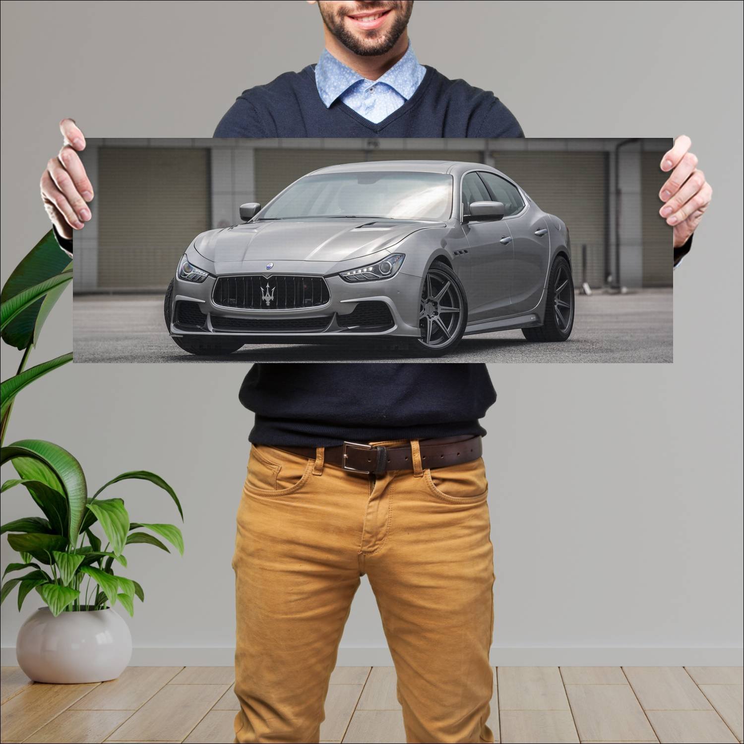 Cuadro grande 30x80cm 2015 aspec ppm500 auto 232 Maserati