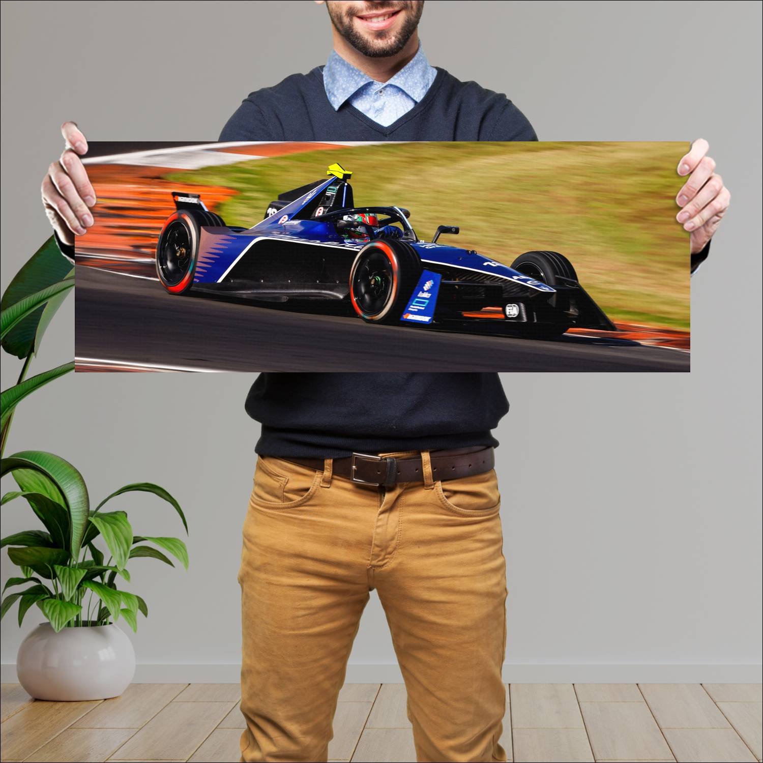 Cuadro grande 30x80cm 2023 maserati tipo folgore 1 394 Maserati