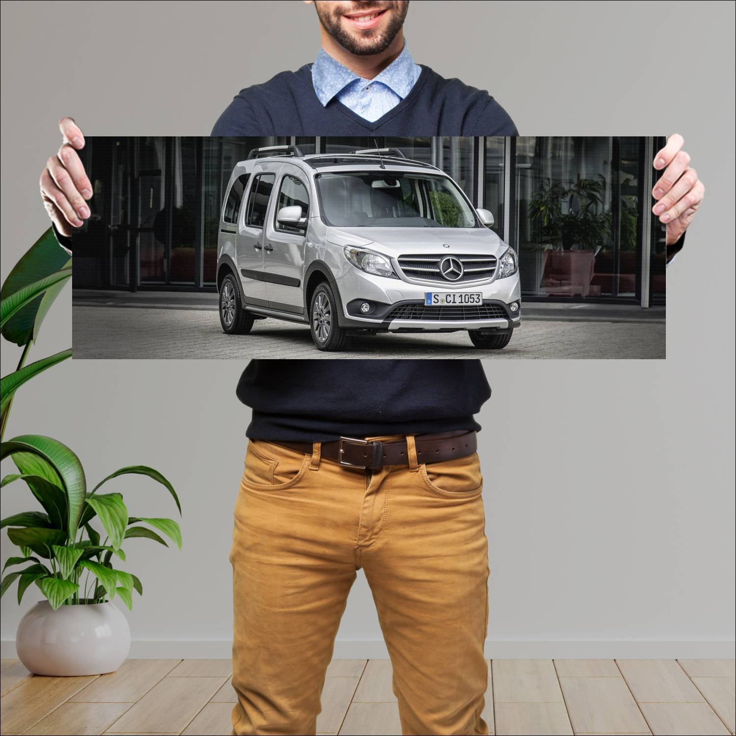 Cuadro grande 30x80cm 2016 mercedes benz citan off 643 Mercedes Benz
