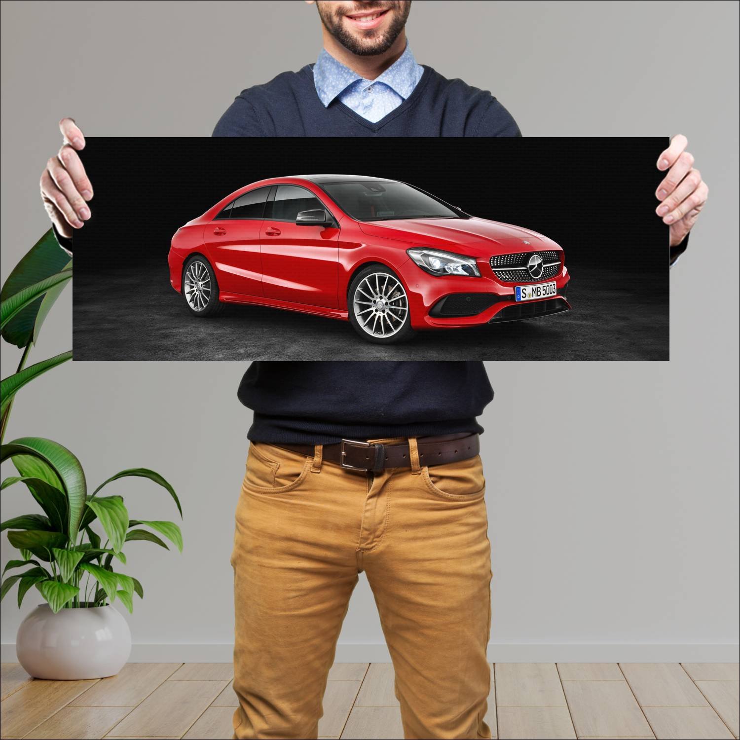 Cuadro grande 30x80cm 2016 mercedes benz cla class 645 Mercedes Benz