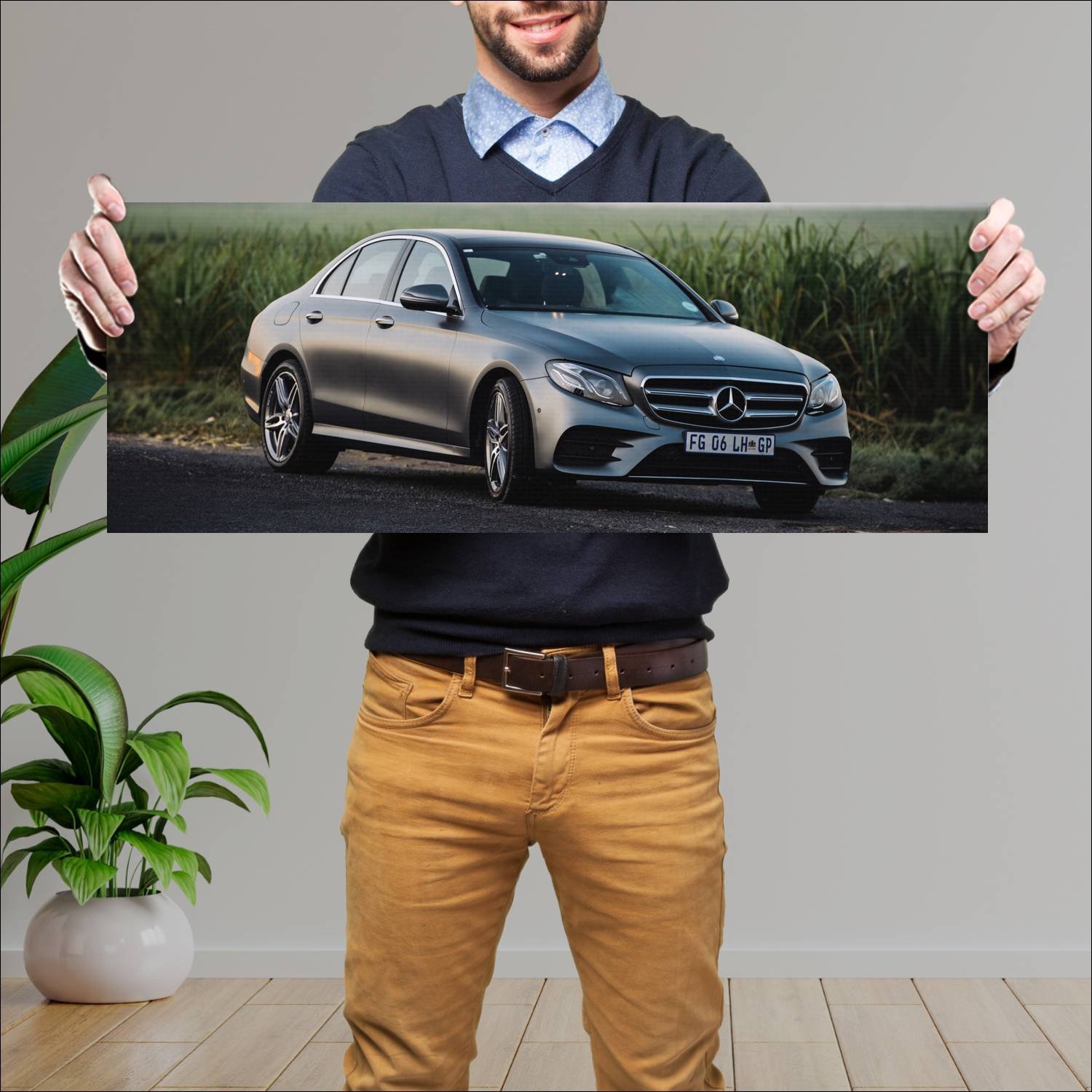 Cuadro grande 30x80cm 2016 mercedes benz e class a 660 Mercedes Benz