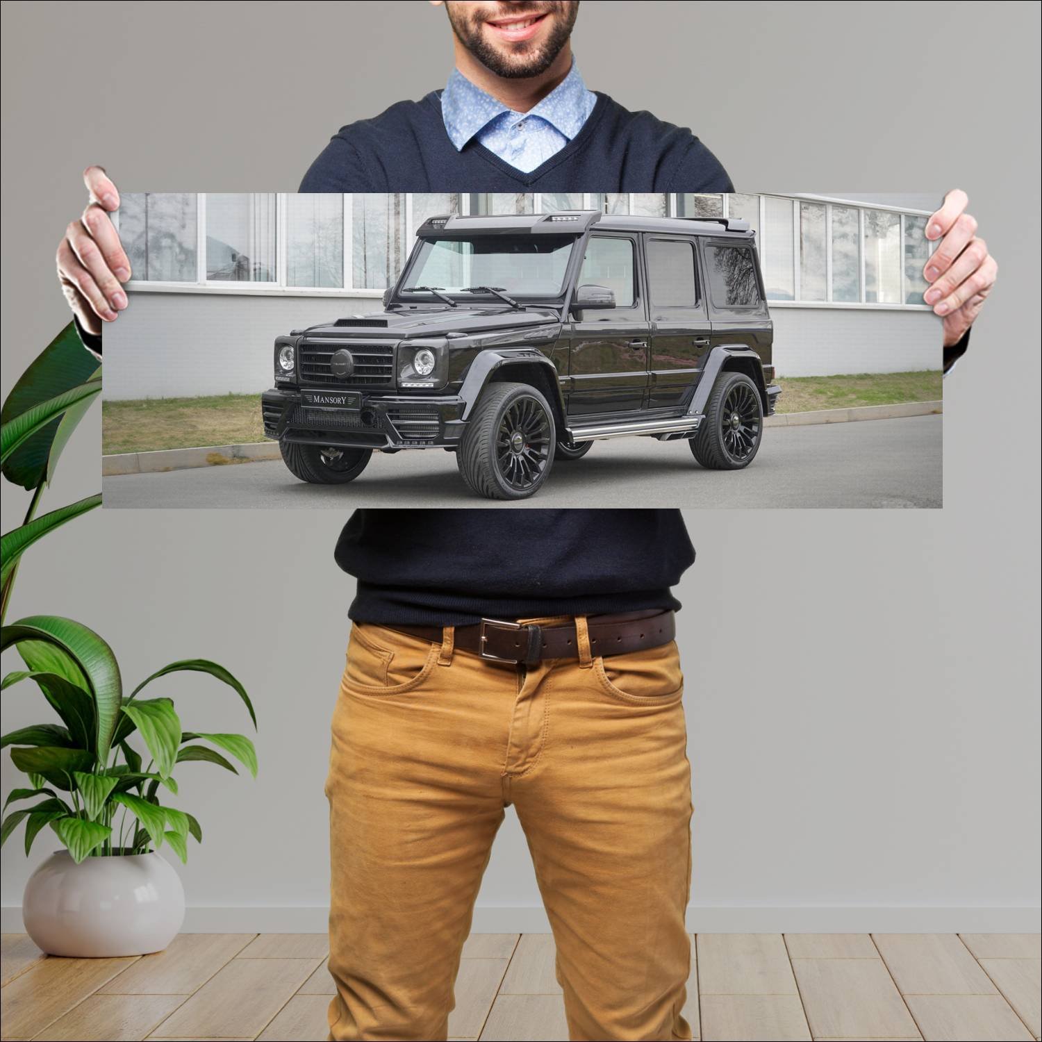 Cuadro grande 30x80cm 2016 mercedes benz g class b 680 Mercedes Benz