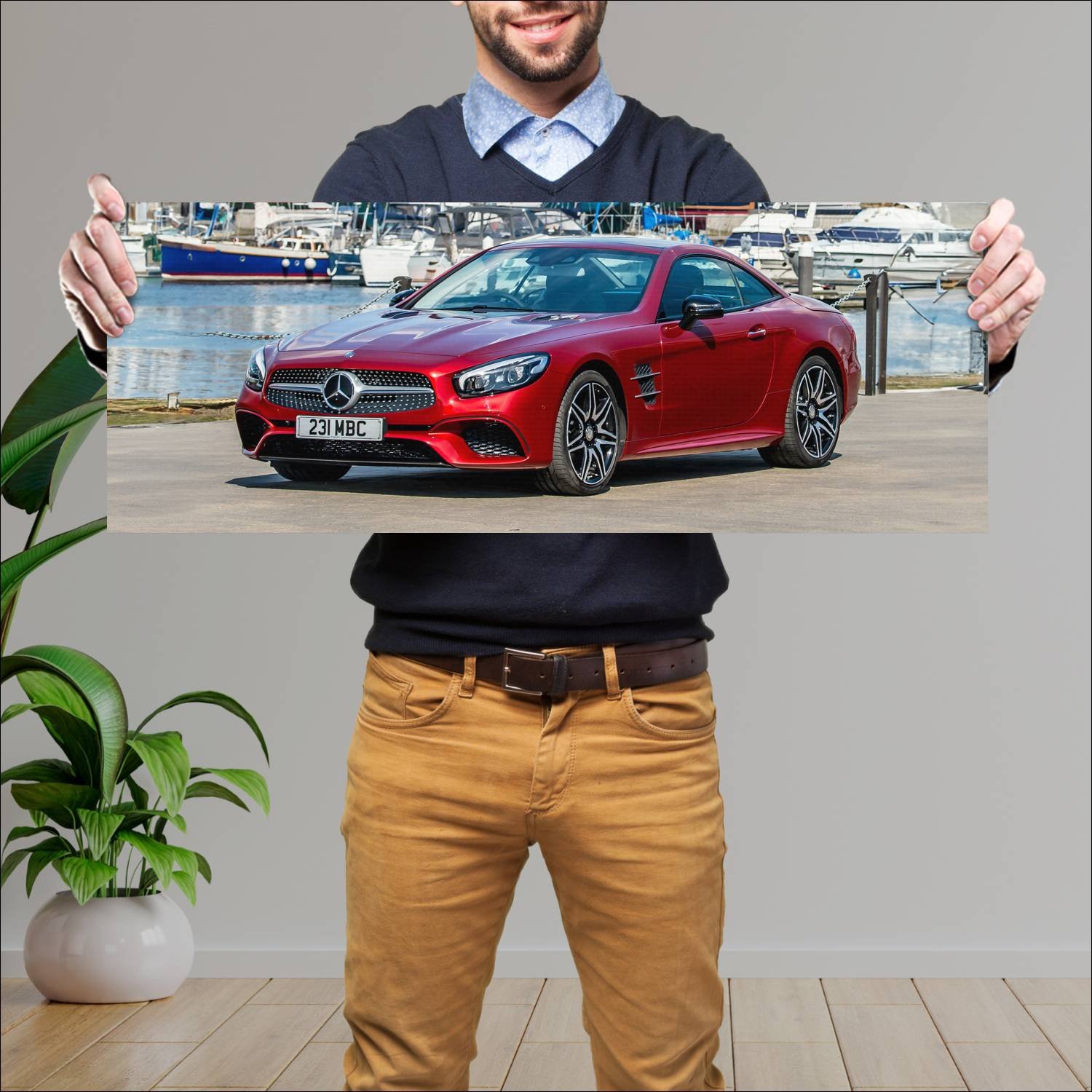 Cuadro grande 30x80cm 2016 mercedes benz sl class 722 Mercedes Benz