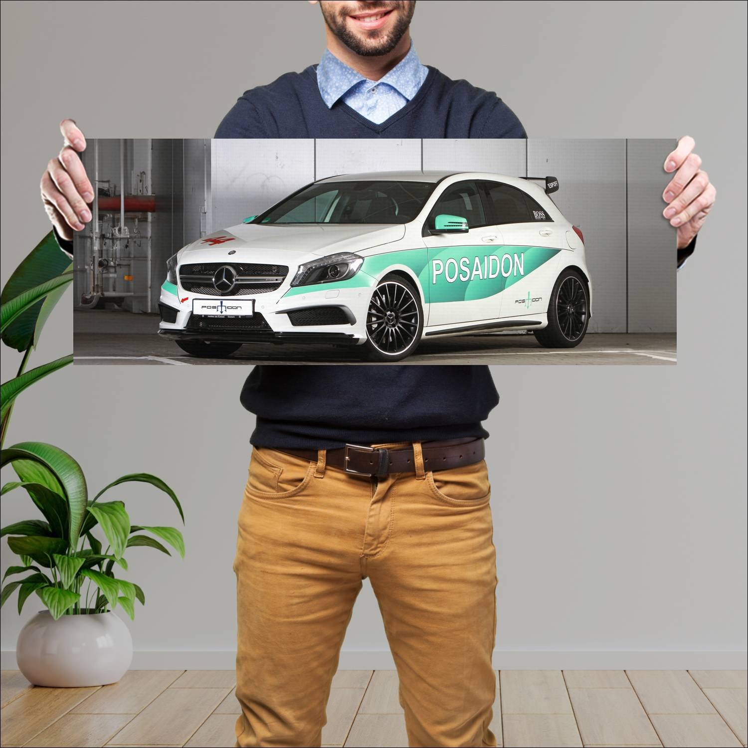 Cuadro grande 30x80cm 2016 posaidon a 45 rs 485 pl 733 Mercedes Benz