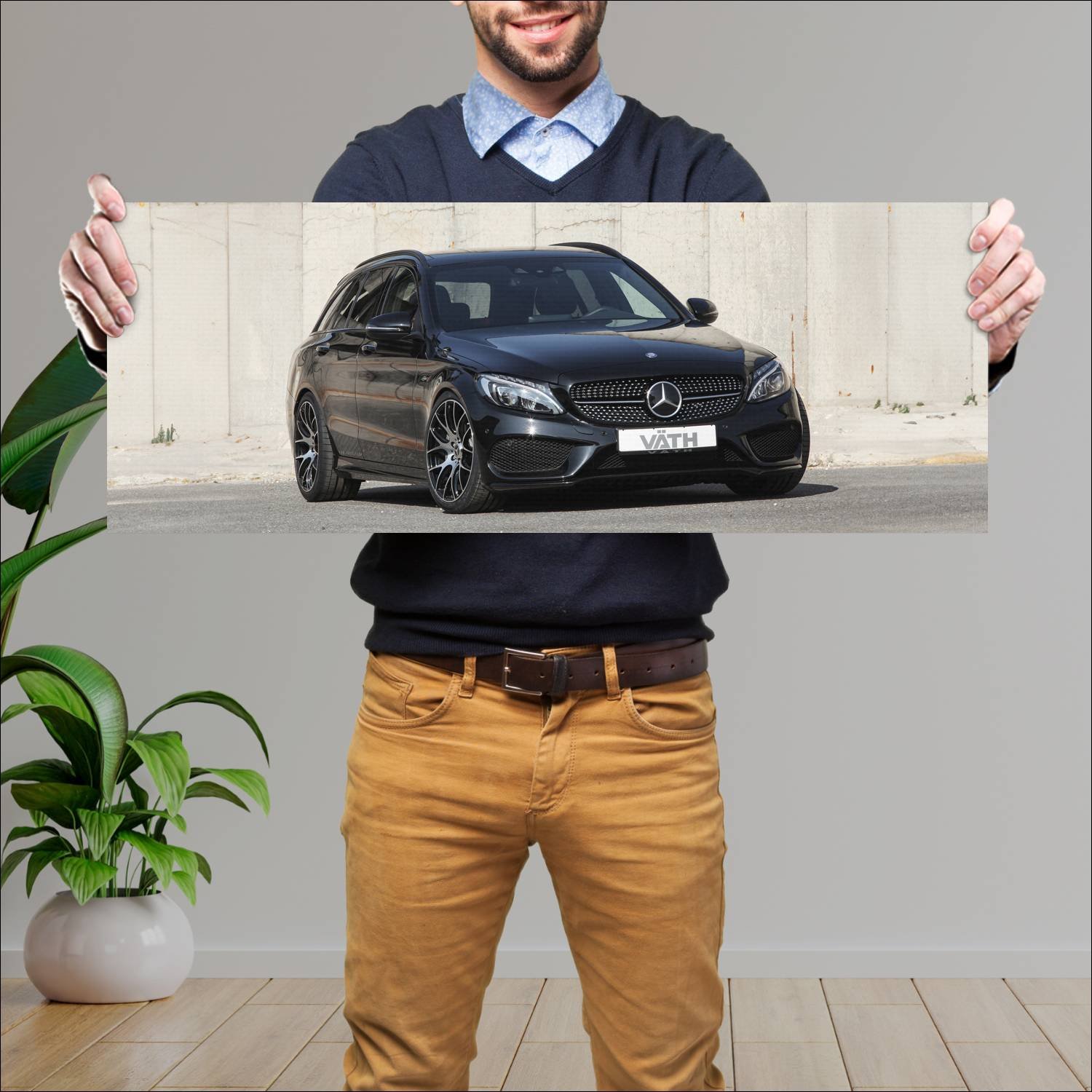 Cuadro grande 30x80cm 2016 vath v 45 based on c cl 735 Mercedes Benz