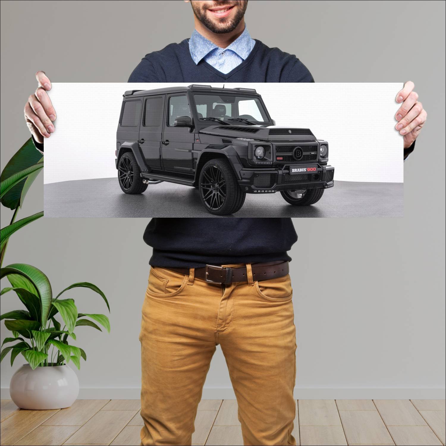 Cuadro grande 30x80cm 2017 brabus 900 one of ten b 743 Mercedes Benz