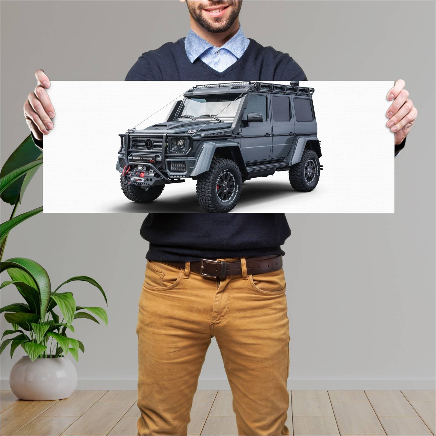 Cuadro grande 30x80cm 2017 brabus adventure 4x4 2 744 Mercedes Benz