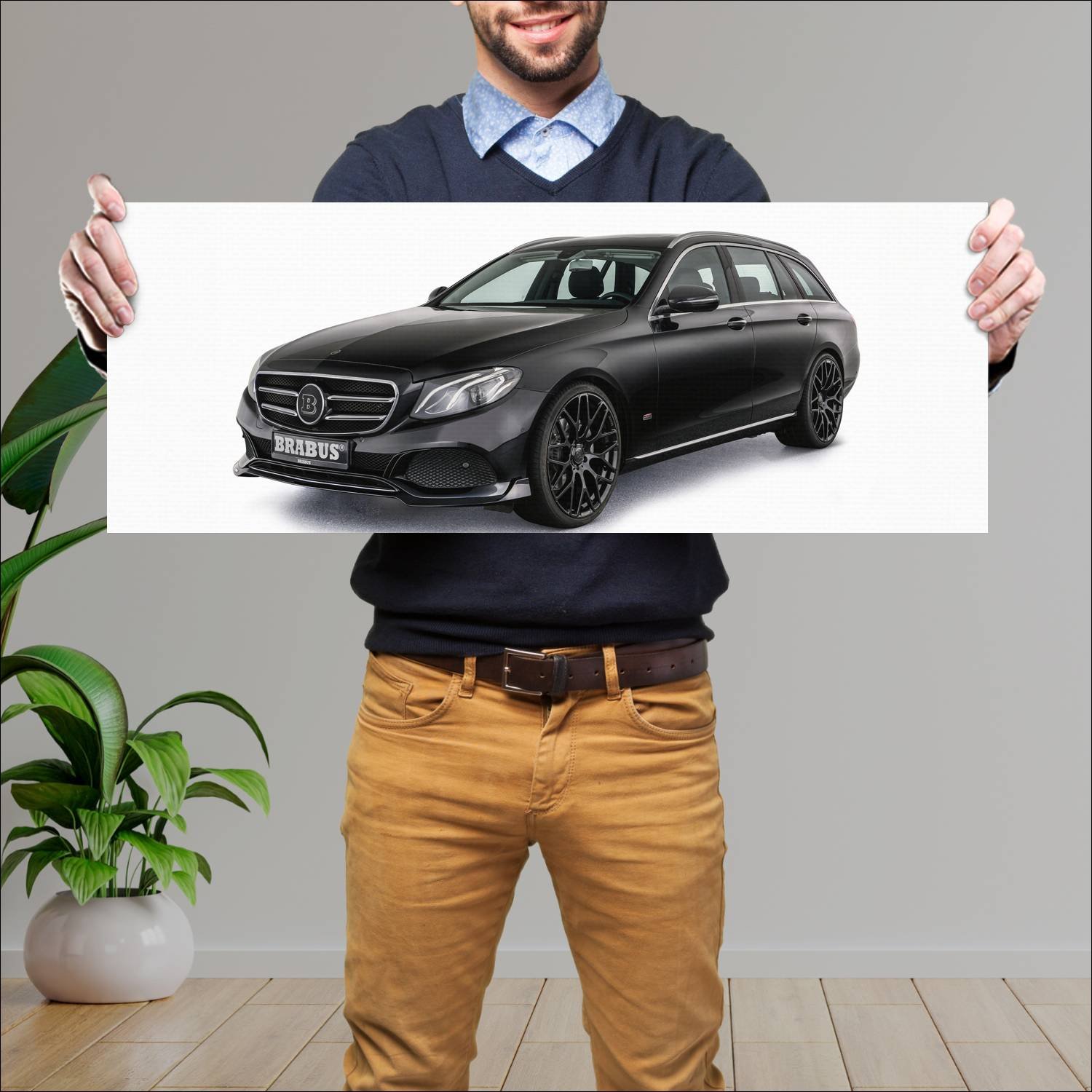 Cuadro grande 30x80cm 2017 brabus b25 based on e c 746 Mercedes Benz