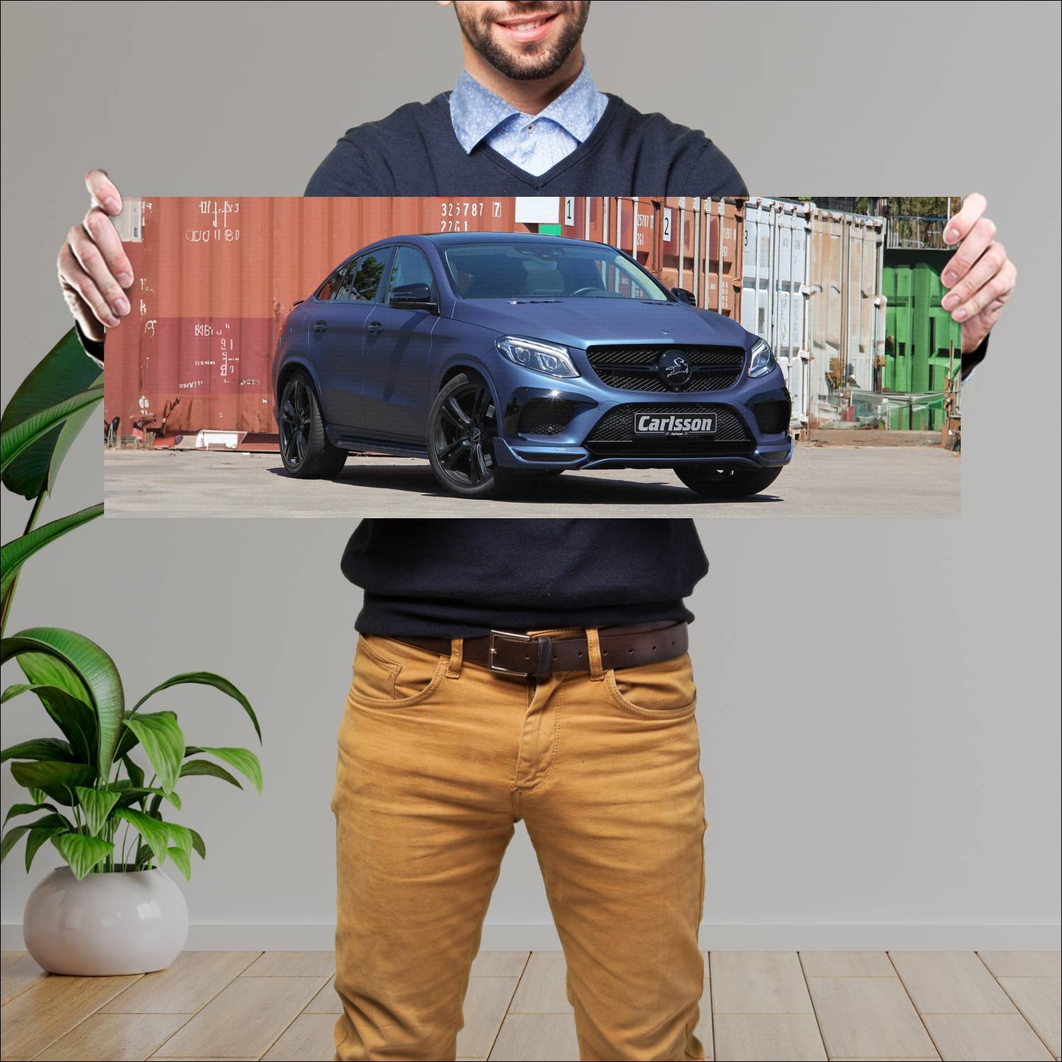 Cuadro grande 30x80cm 2017 carlsson gle coupe Mercedes Benz