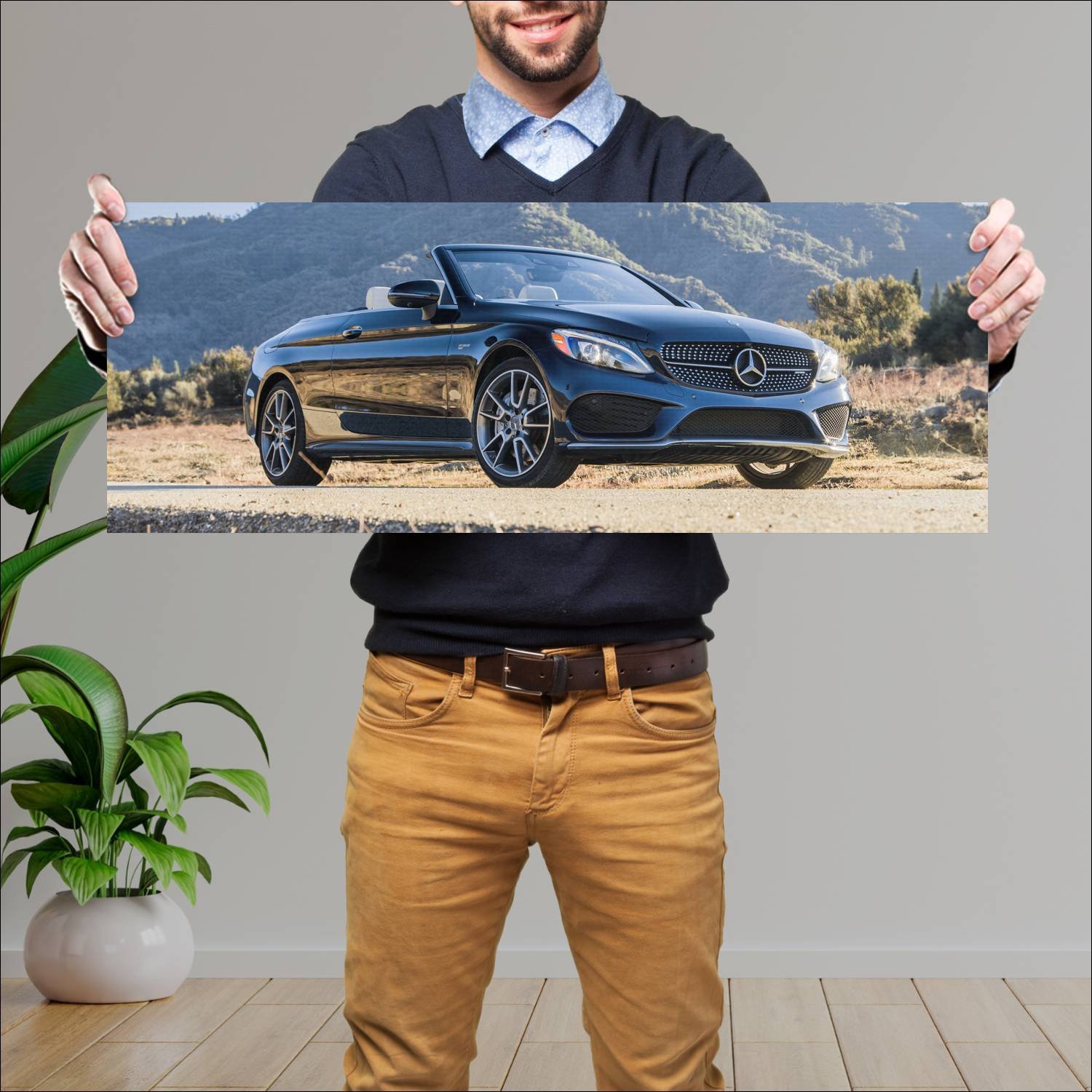 Cuadro grande 30x80cm 2017 mercedes amg c 43 cabri 753 Mercedes Benz