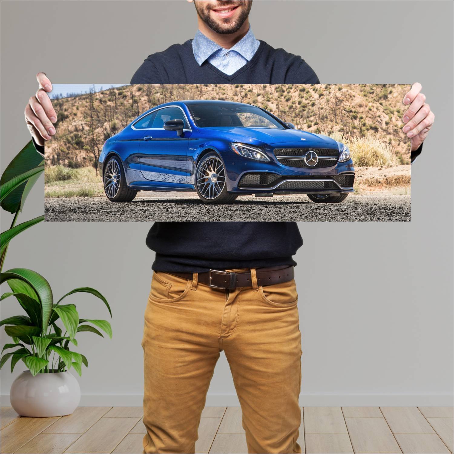 Cuadro grande 30x80cm 2017 mercedes amg c 63 s cou 761 Mercedes Benz