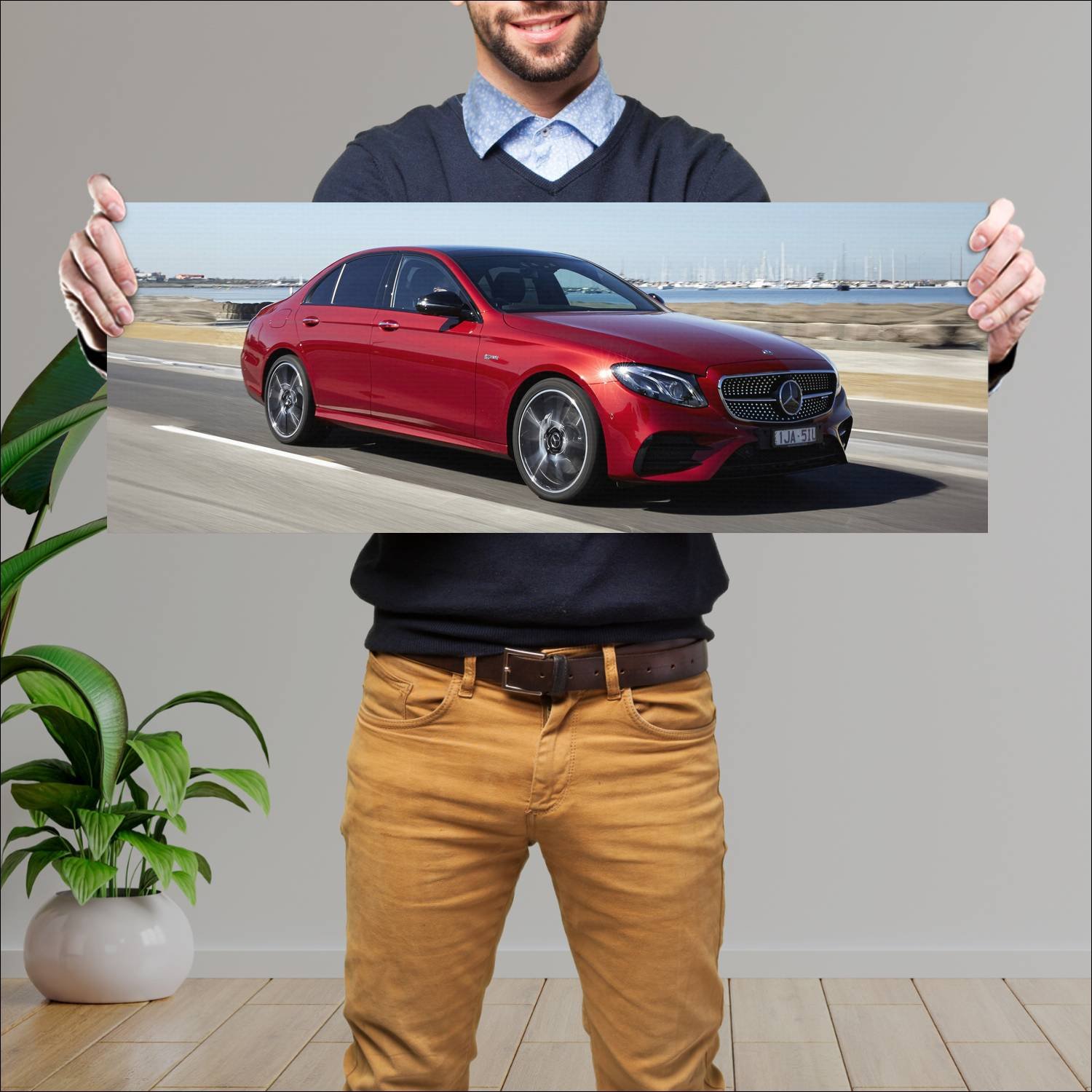 Cuadro grande 30x80cm 2017 mercedes amg e 43 au 65 763 Mercedes Benz