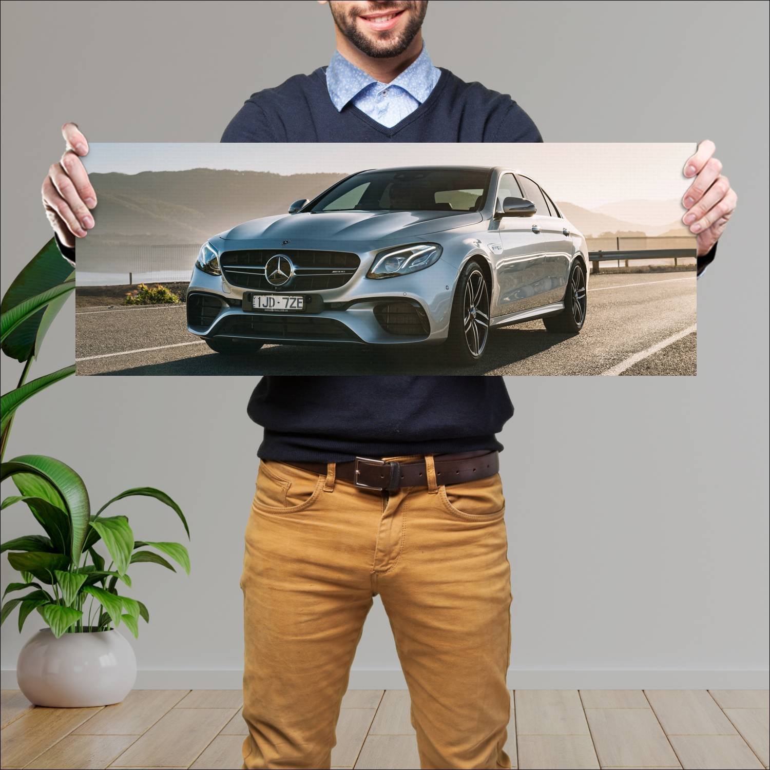 Cuadro grande 30x80cm 2017 mercedes amg e 63 au 77 766 Mercedes Benz