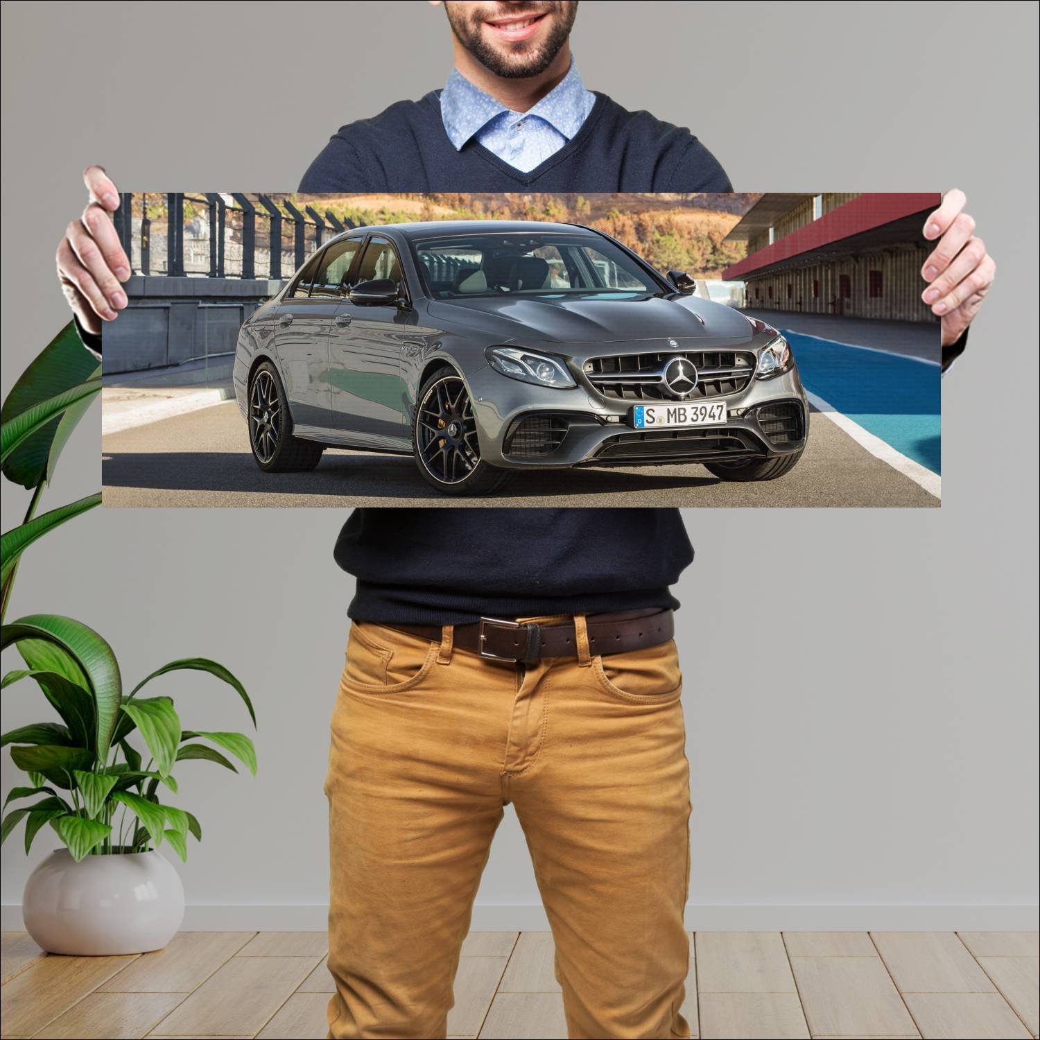 Cuadro grande 30x80cm 2017 mercedes amg e 63 s 583 768 Mercedes Benz